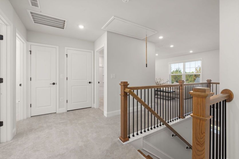 Upstairs Living, Open & Bright