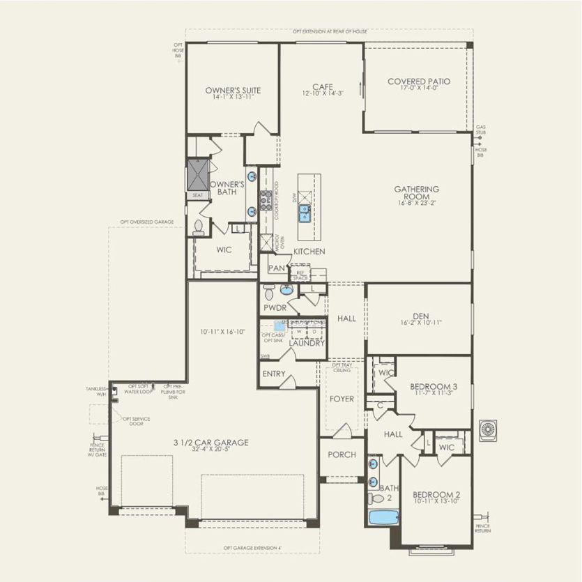 First Floor 3 br / 2.5 ba