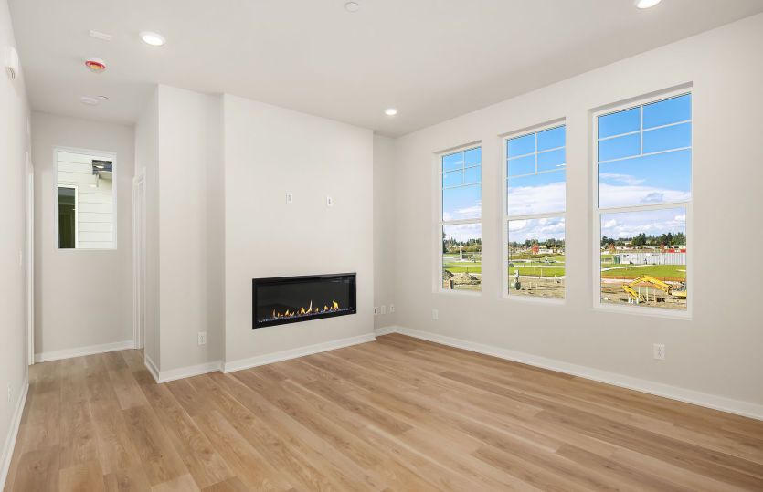 Spacious Living with Fireplace