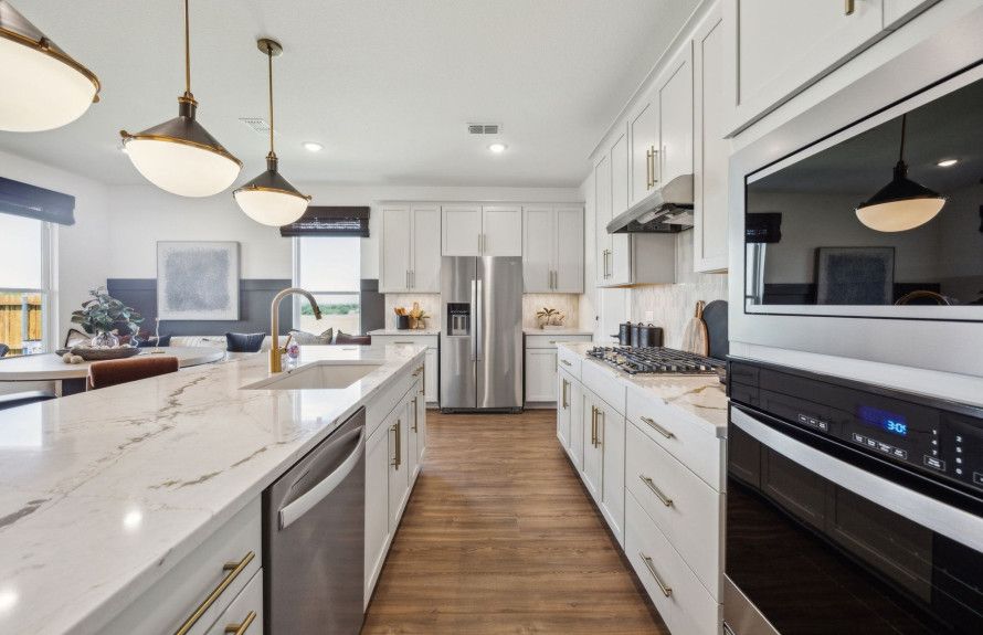 Abundant cabinet space