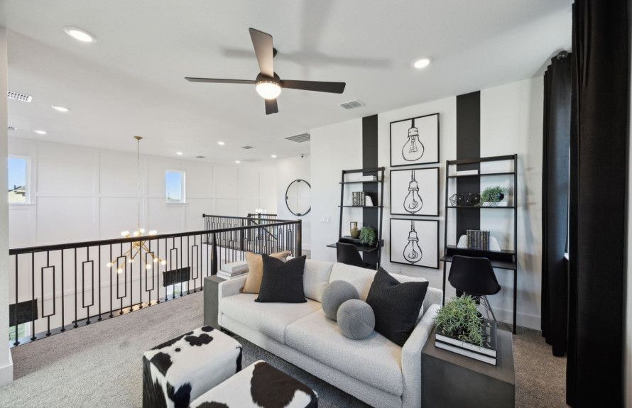 Lofts overlooking living areas