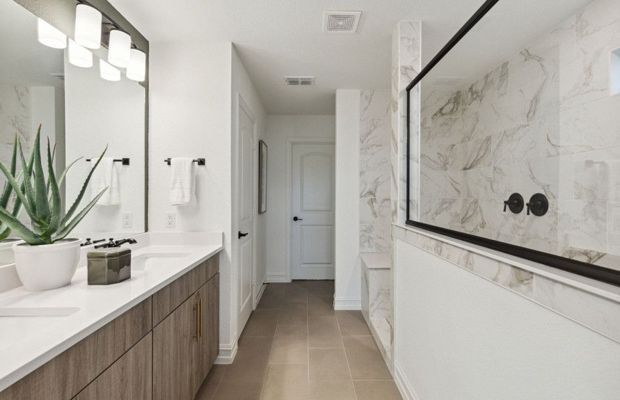 Spa-like owner's bathrooms