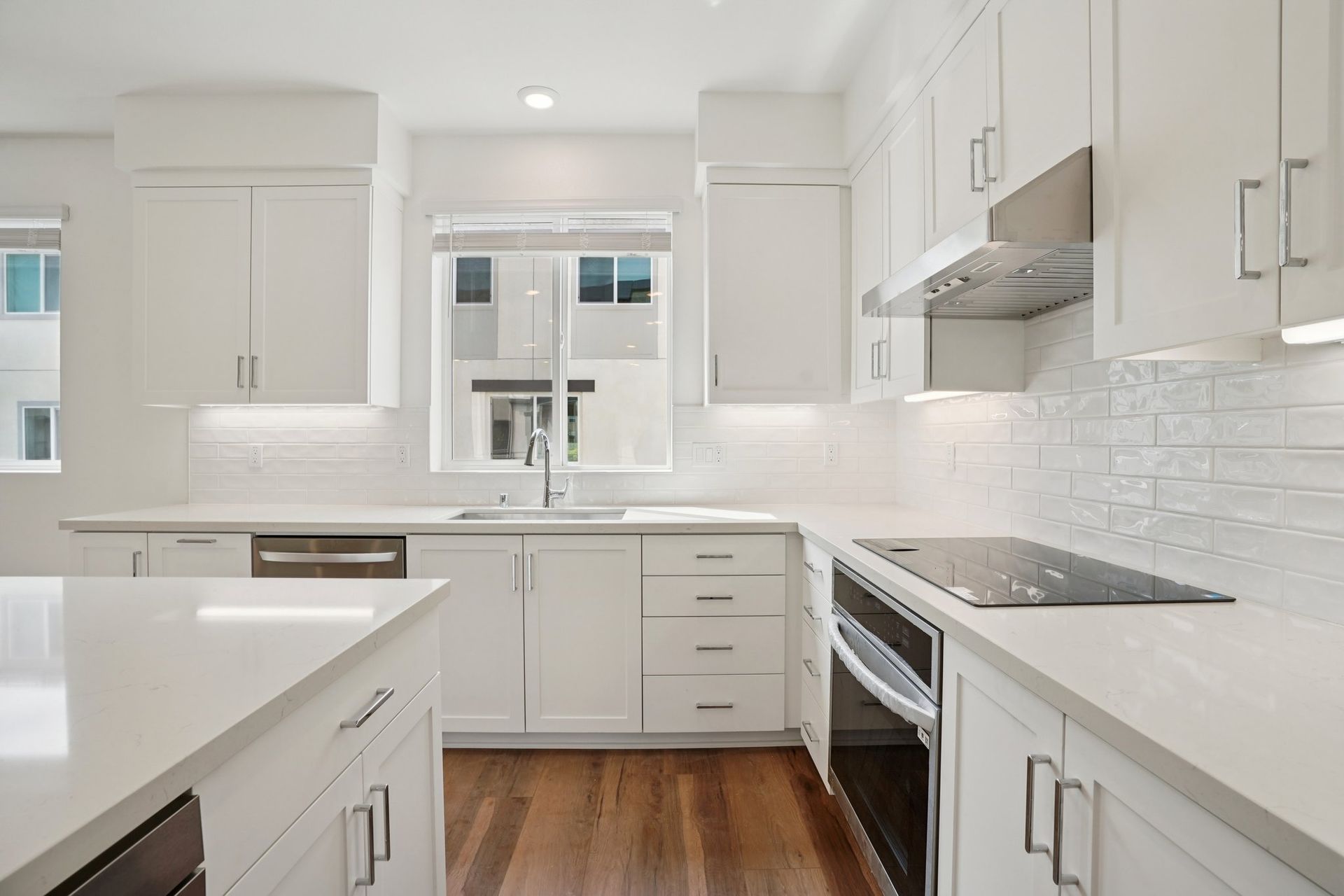 Kitchen situated with a large center island for additional counter space