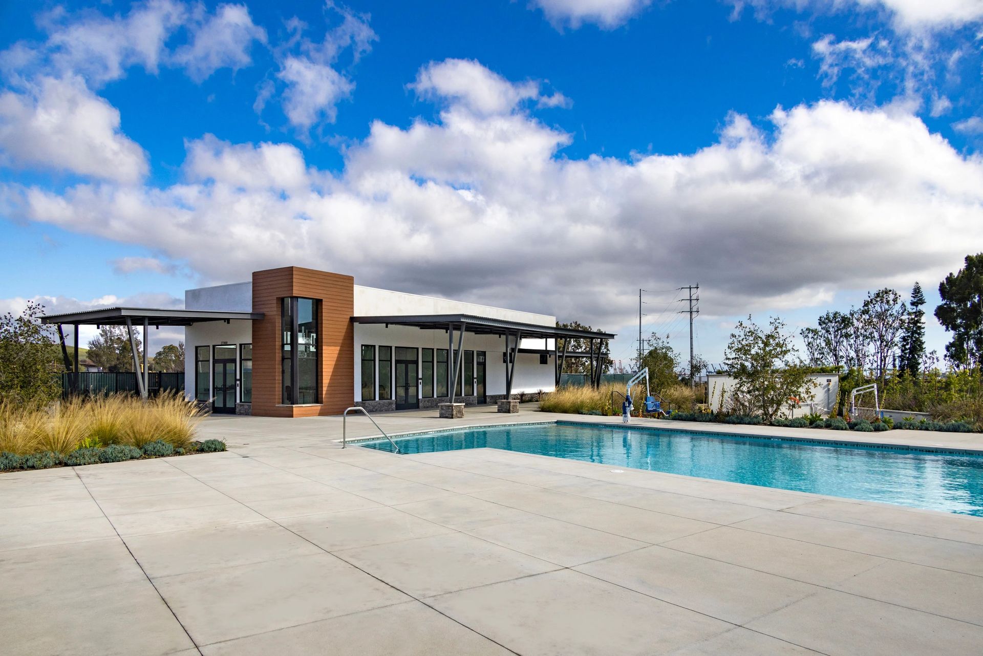 Community Pool with Pool House