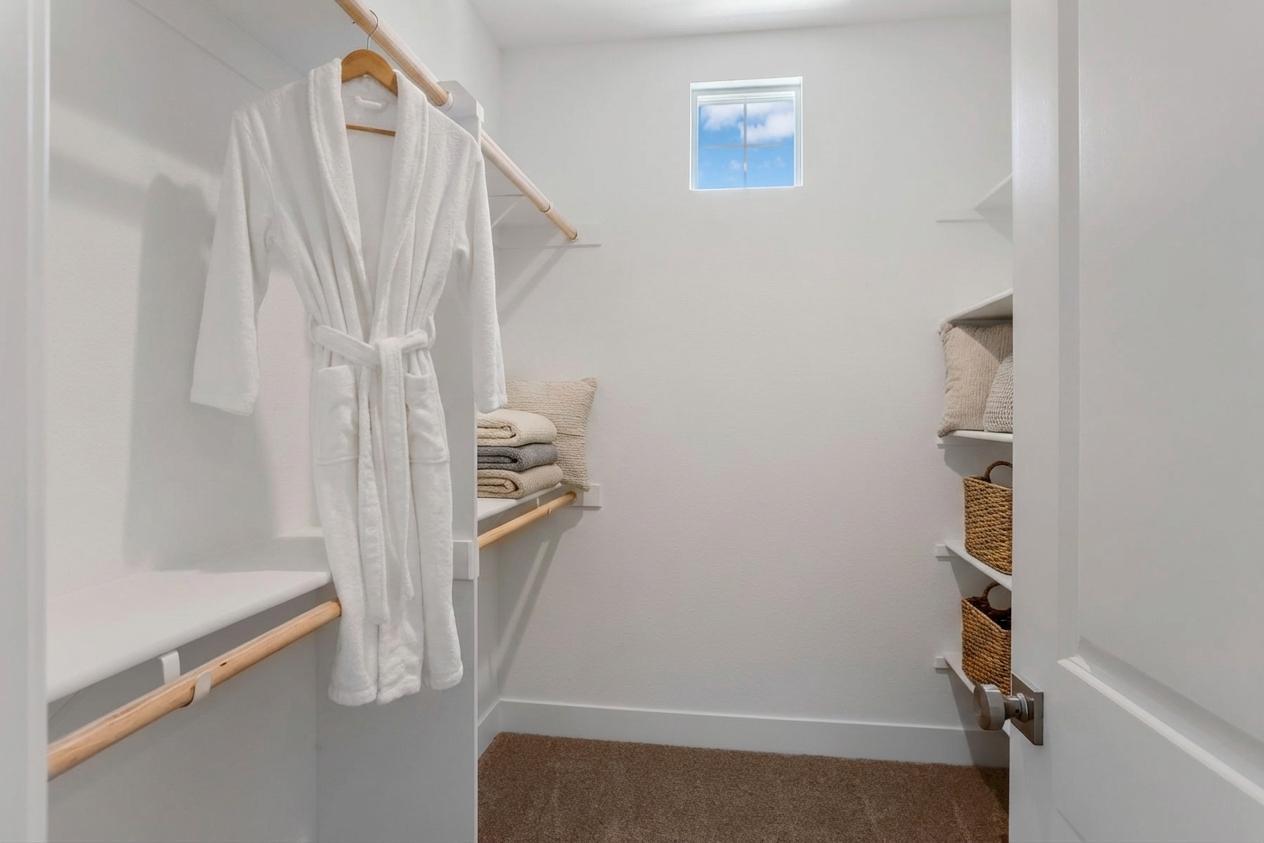 Primary Closet Virtually Staged