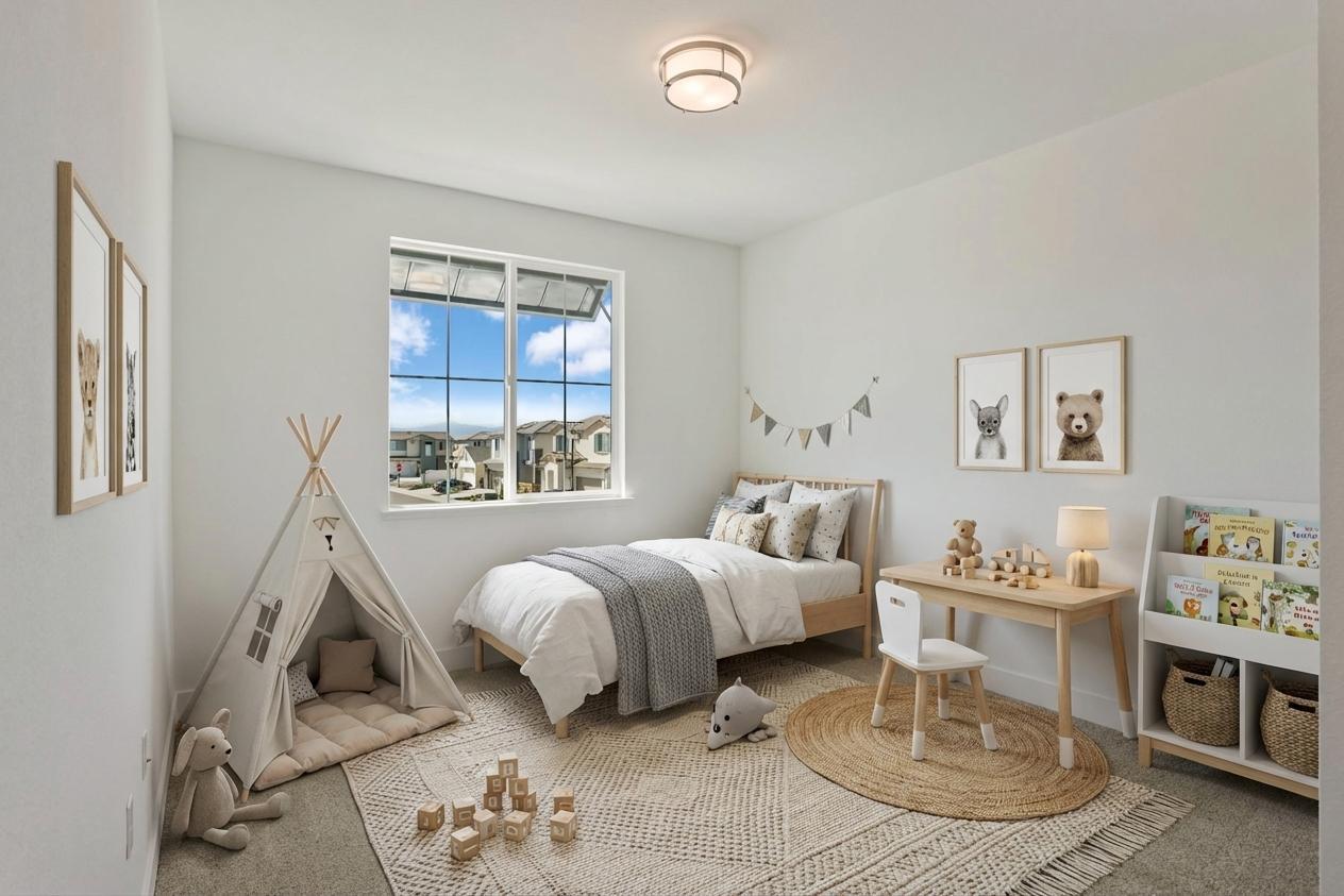 Secondary Bedroom Virtually Staged