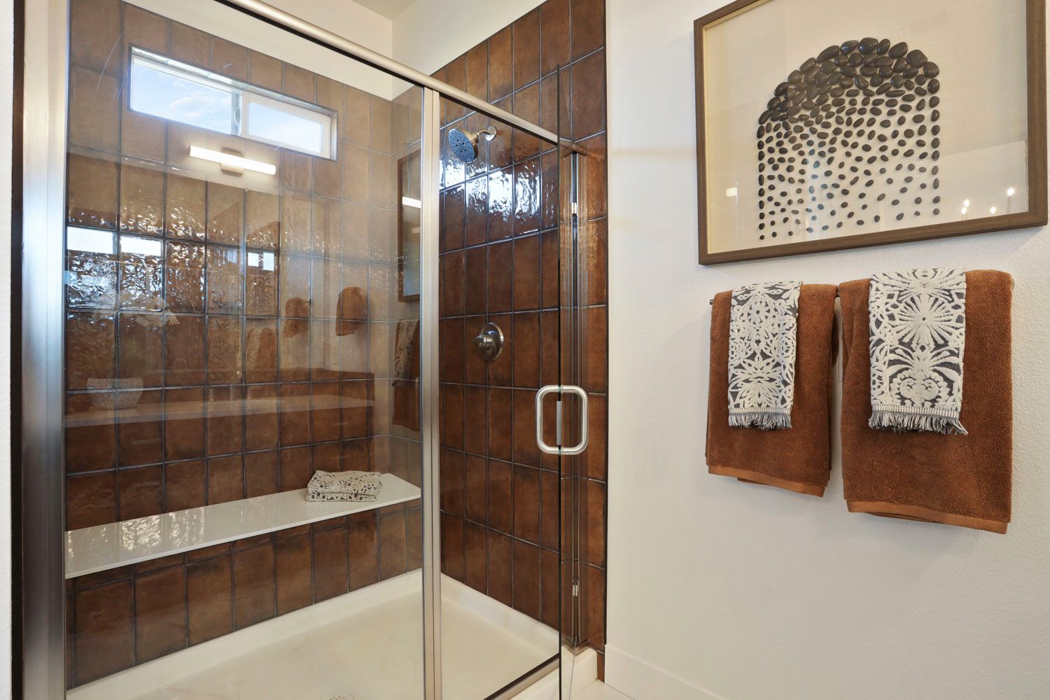 Oversized Walk-in Shower with Bench
