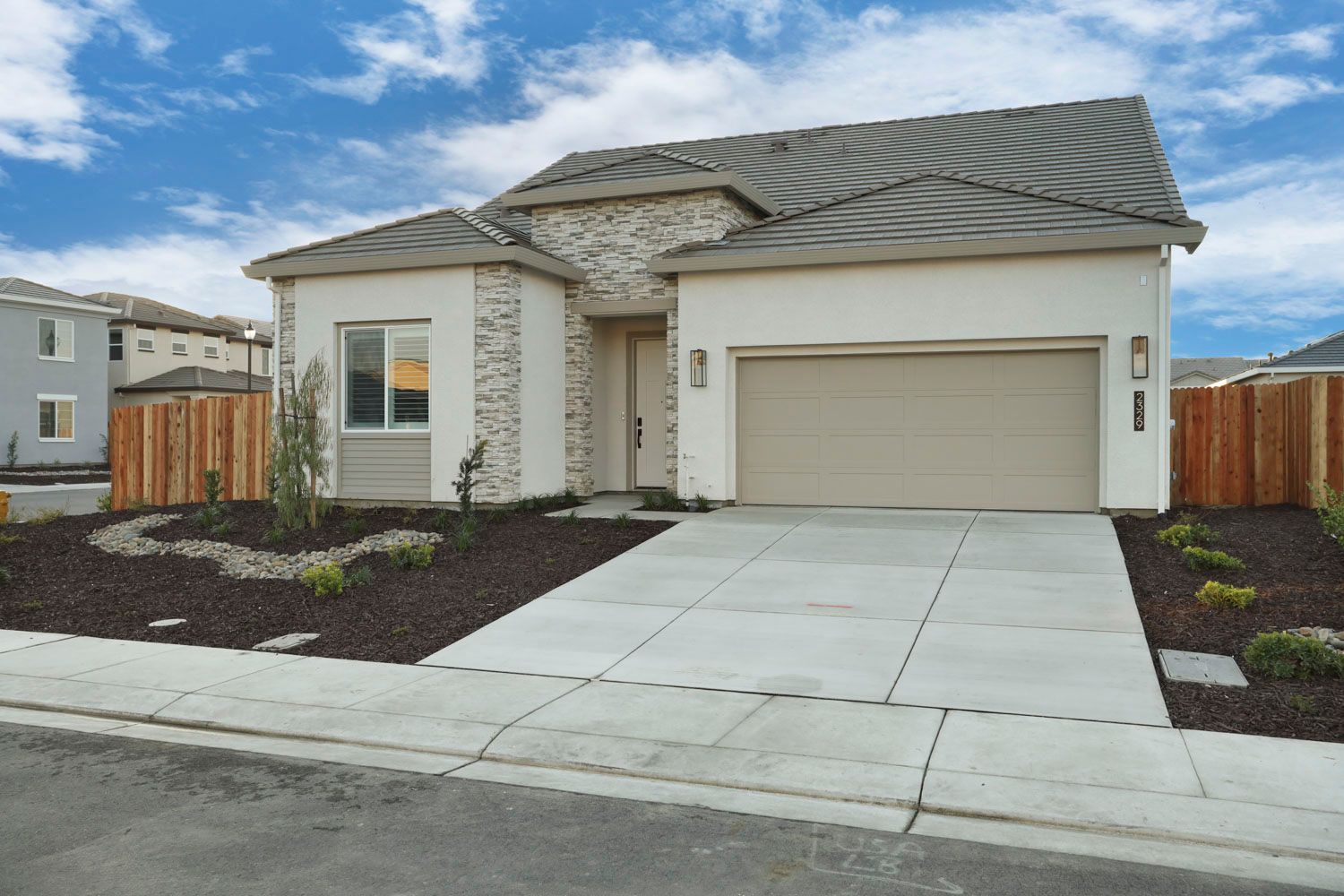 Elevation B as built