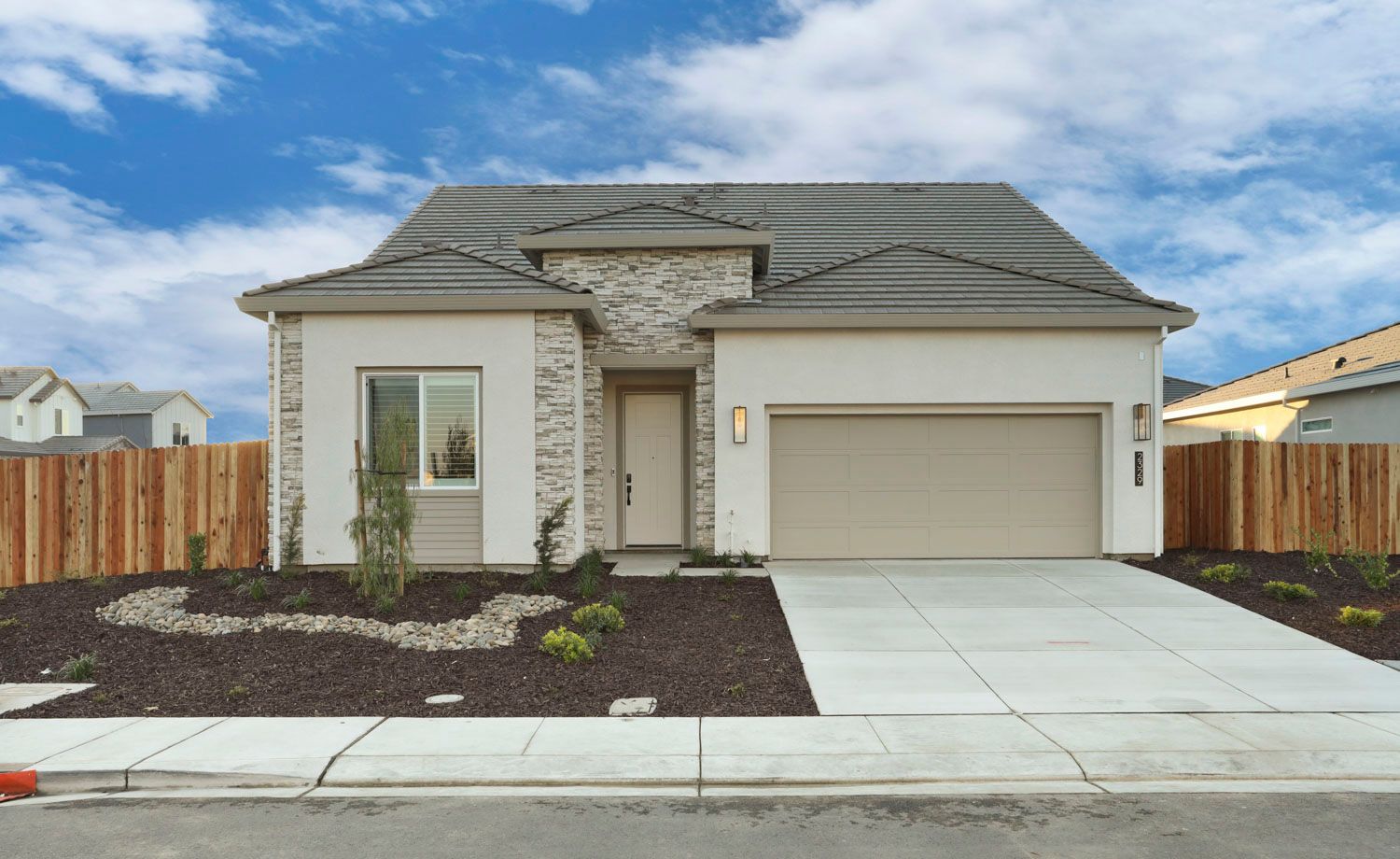 Elevation B as built