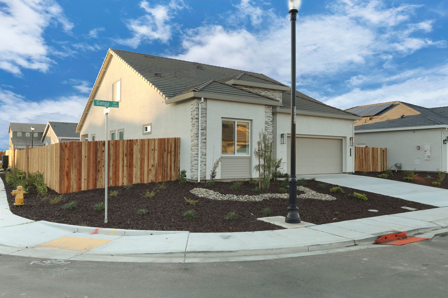 Elevation B as built