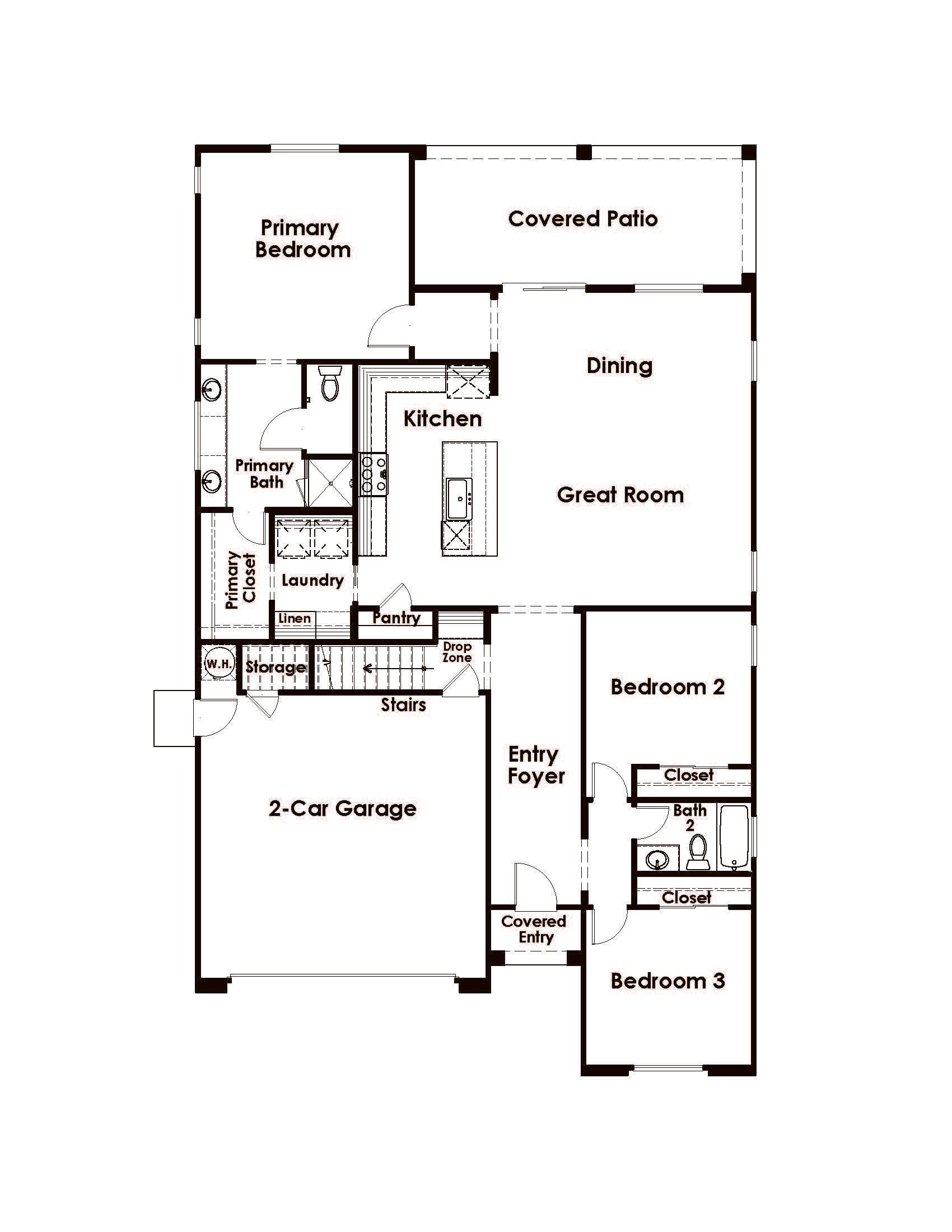 First Floor when Optional Second Floor is taken