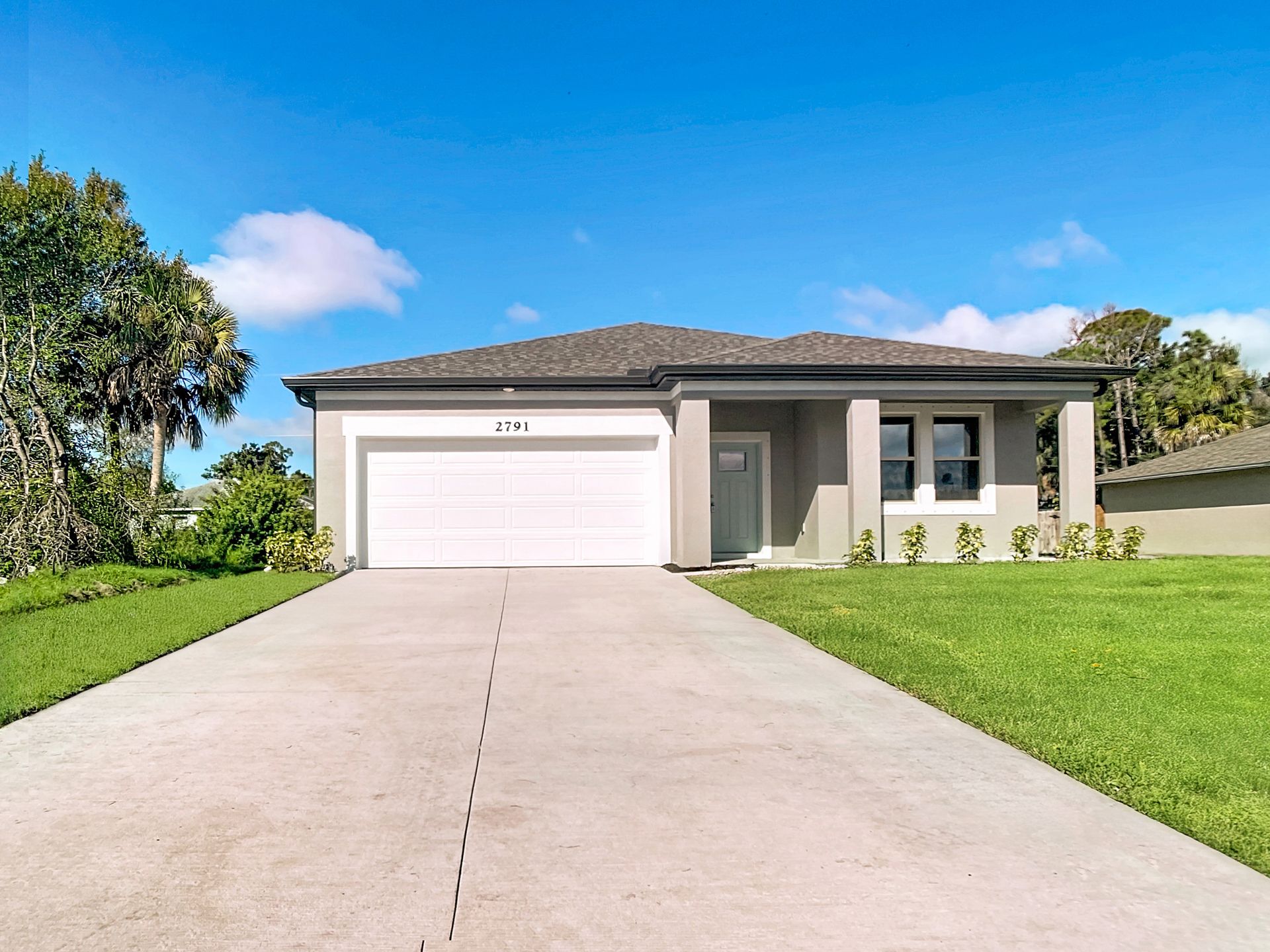 Front Elevation with covered porch