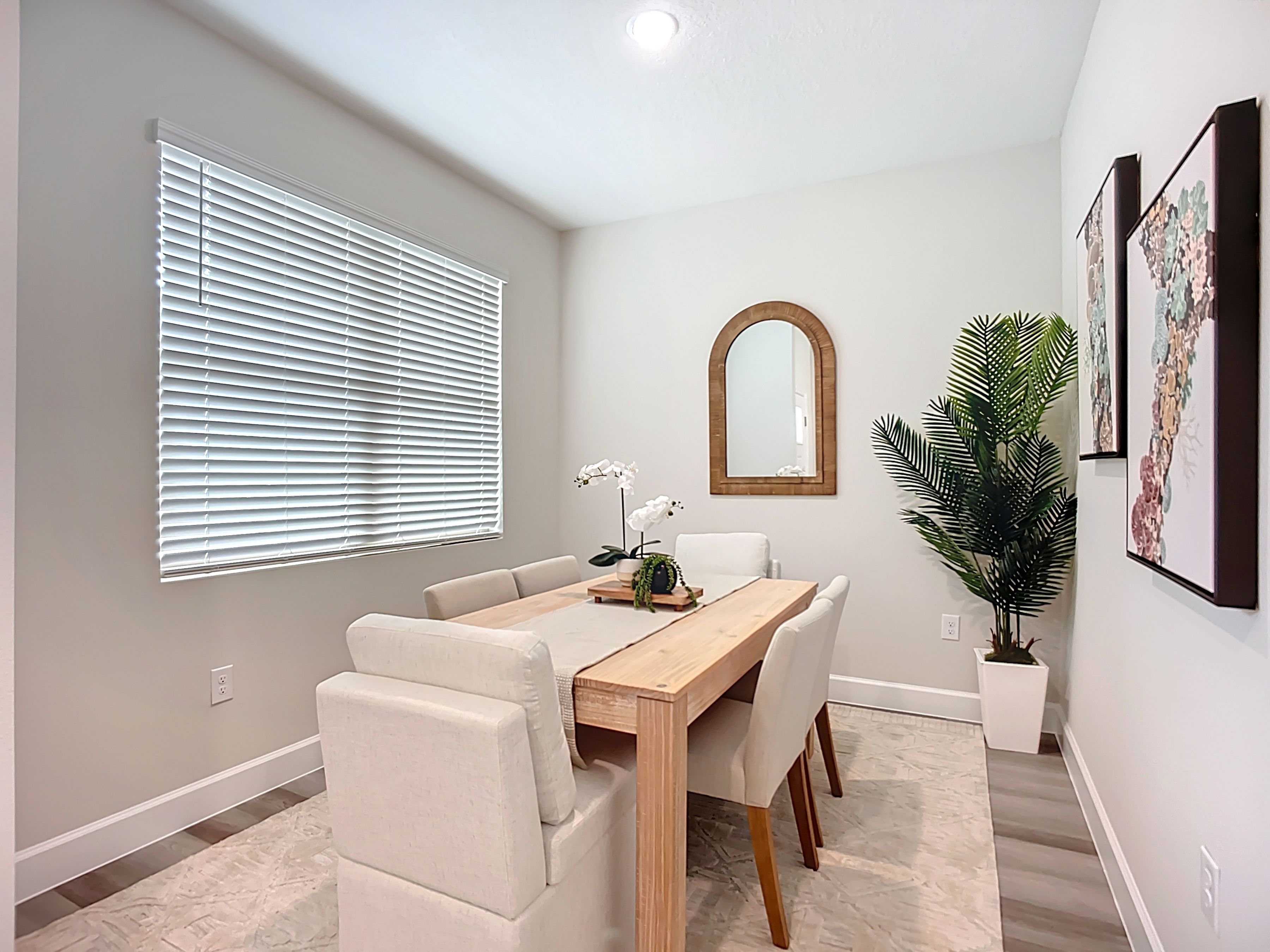 Large Windows in your dining room for plenty of natural light