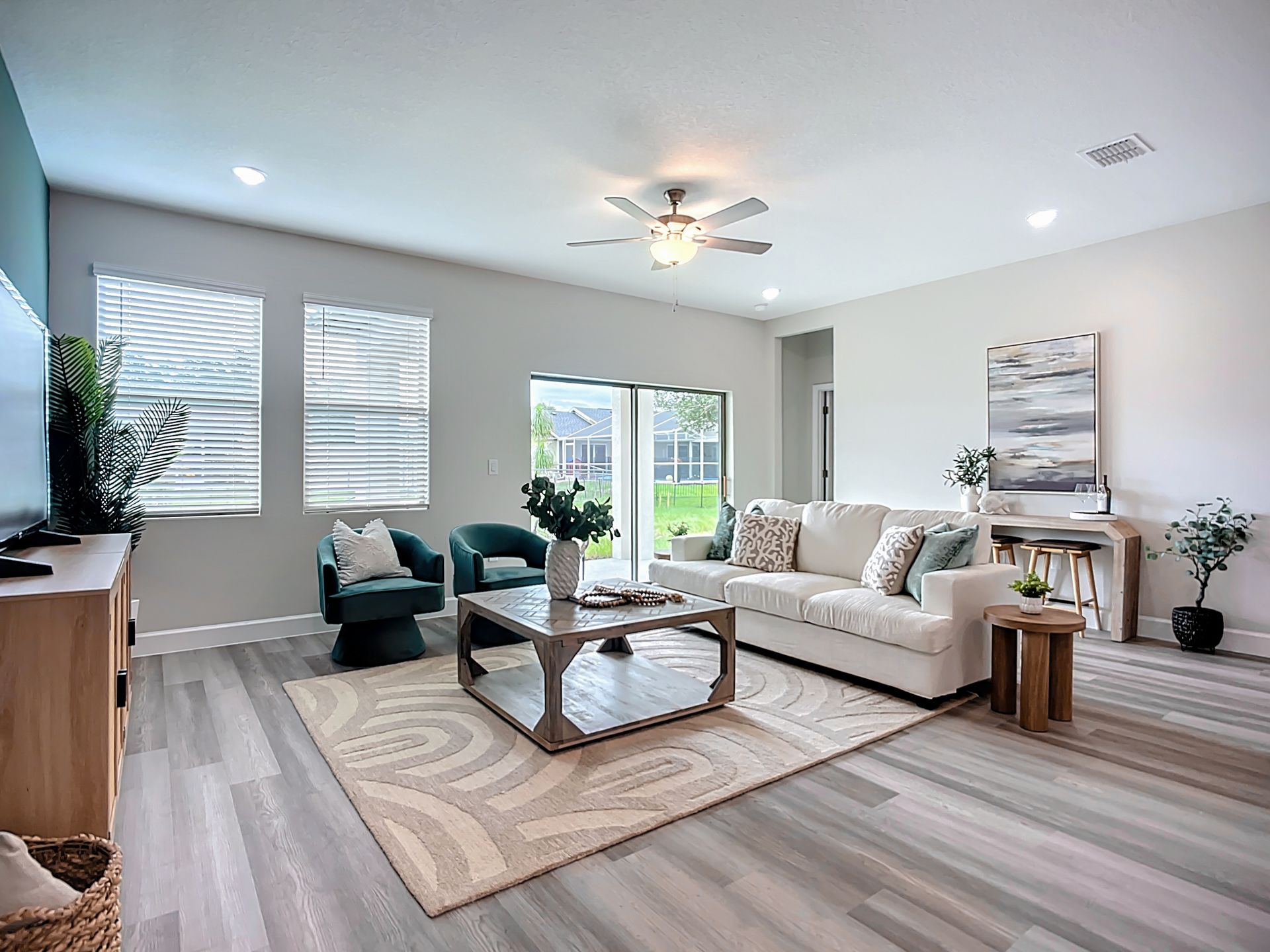 Large windows for more natural light