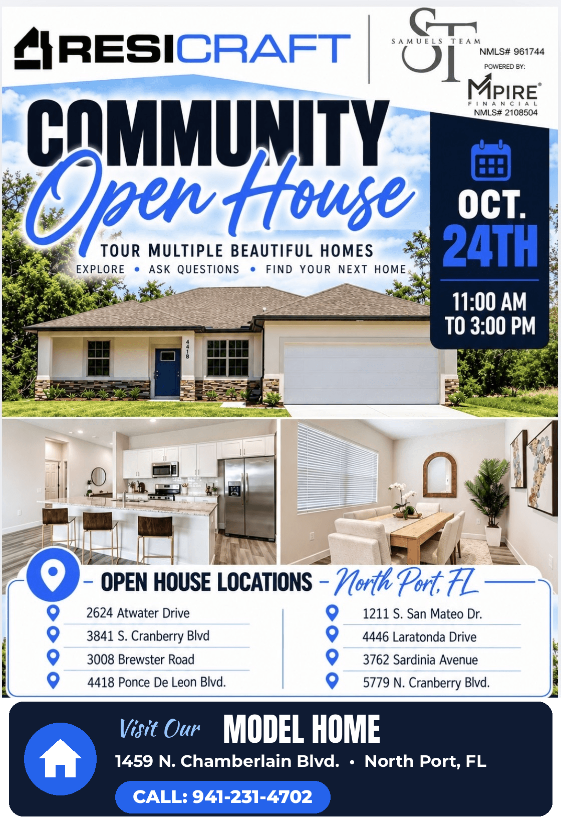 casa en North Port New Construction por ResiCraft Homes