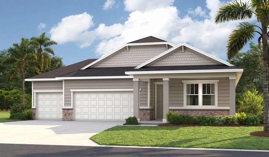 The Arlington 3-car Elevation L