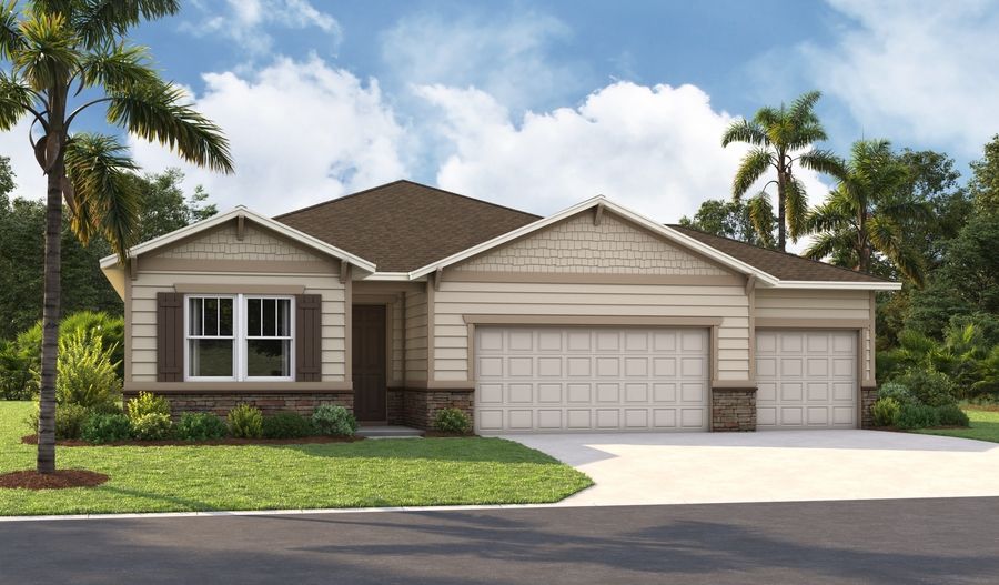 The Augusta 3-car Elevation L