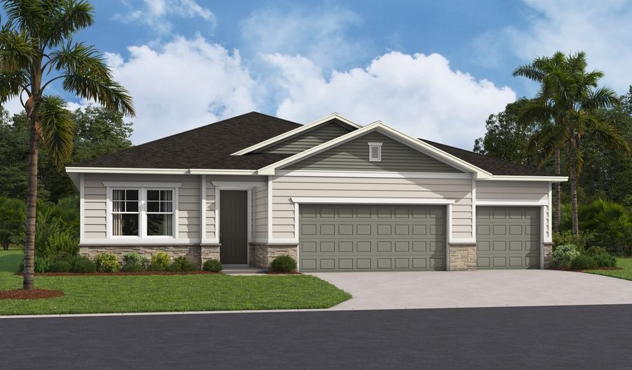 The Slate Master 3-car Elevation L