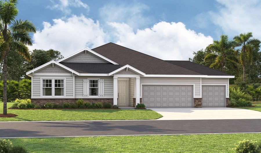 The Daniel Master 3-car Elevation L