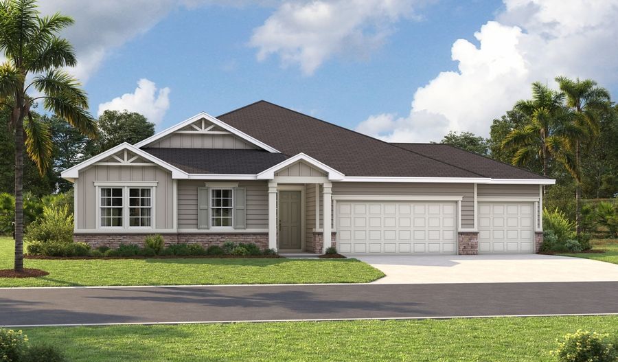 The Daniel Master 3-car Elevation M