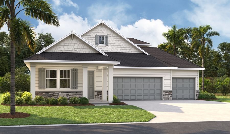 The Appleby Masterplan 3-car Elevation L