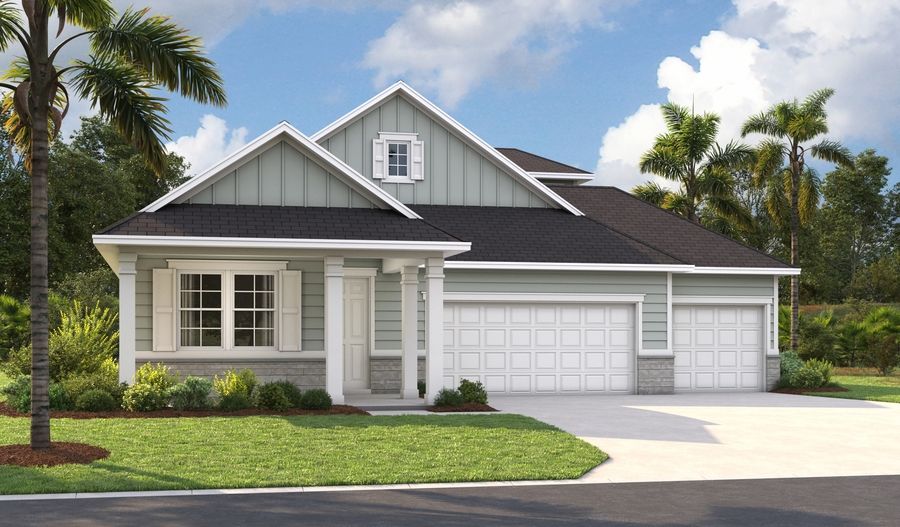 The Appleby Masterplan 3-car Elevation M