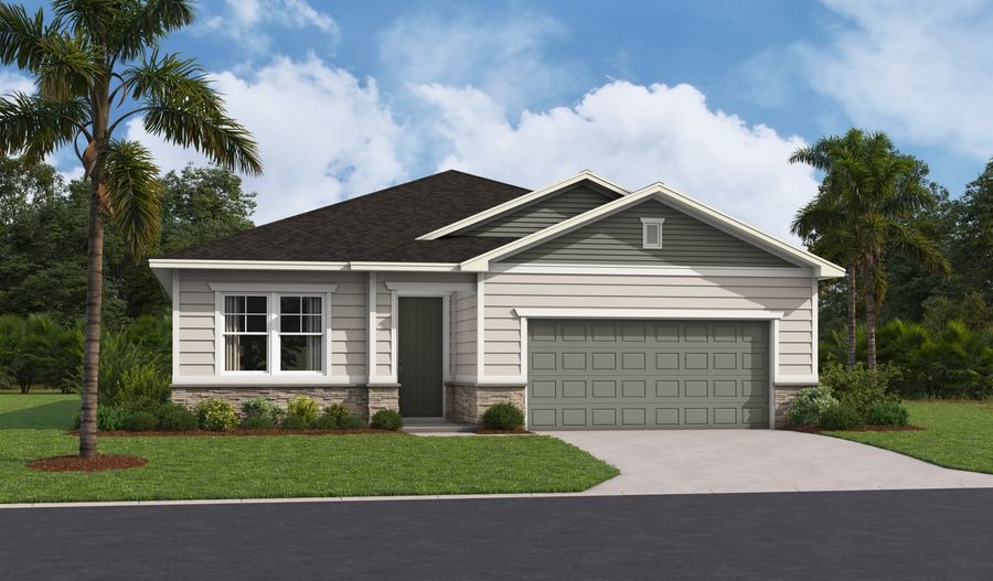 The Slate Master 2-car Elevation L