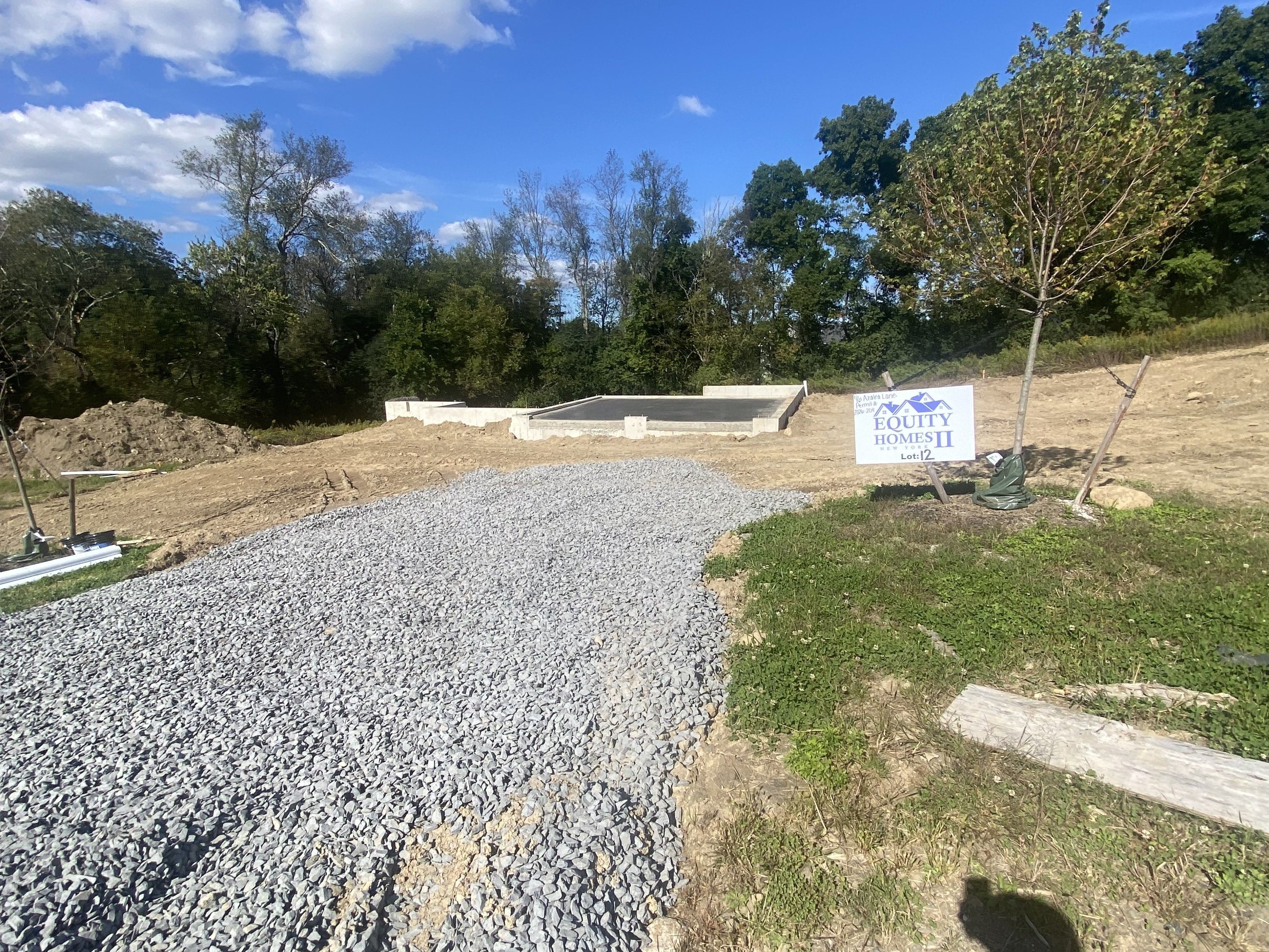 Construction Progress Photo of Poured Foundation