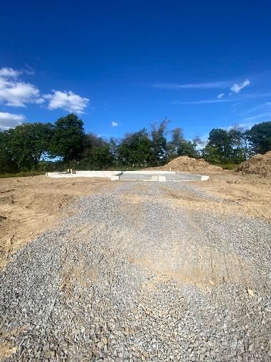 Construction Progress Photo of Poured Concrete Foundation