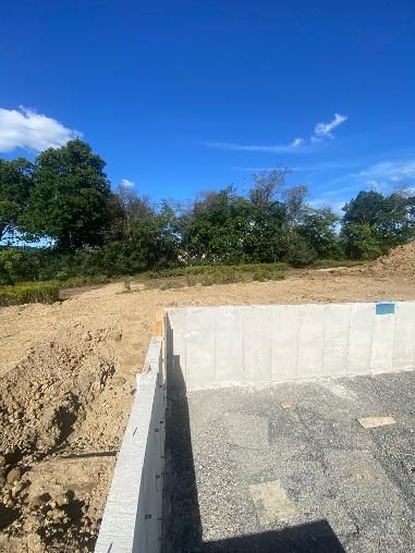 Construction Progress Photo of Poured Concrete Foundation