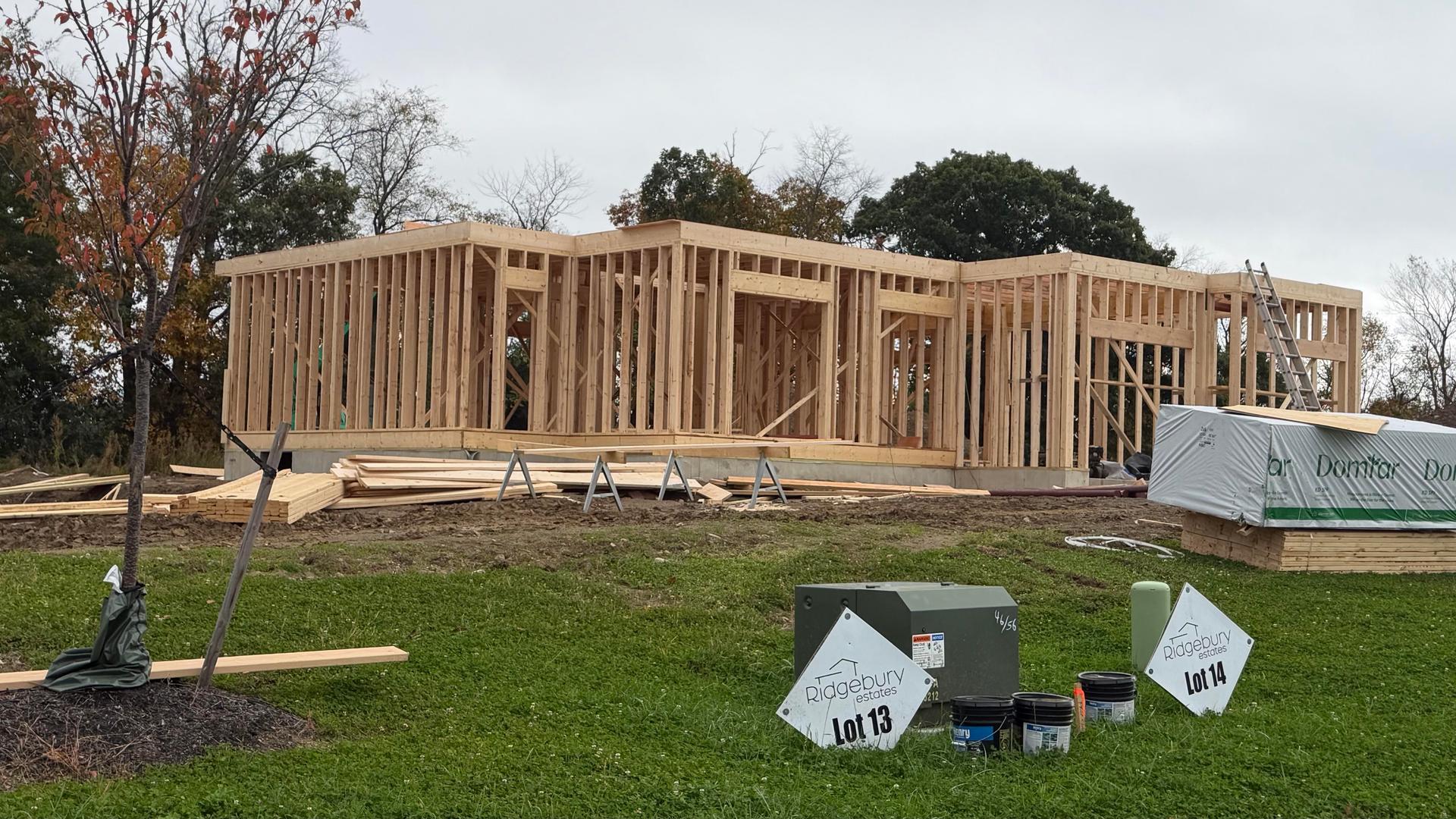 Construction Progress Photo of Framing