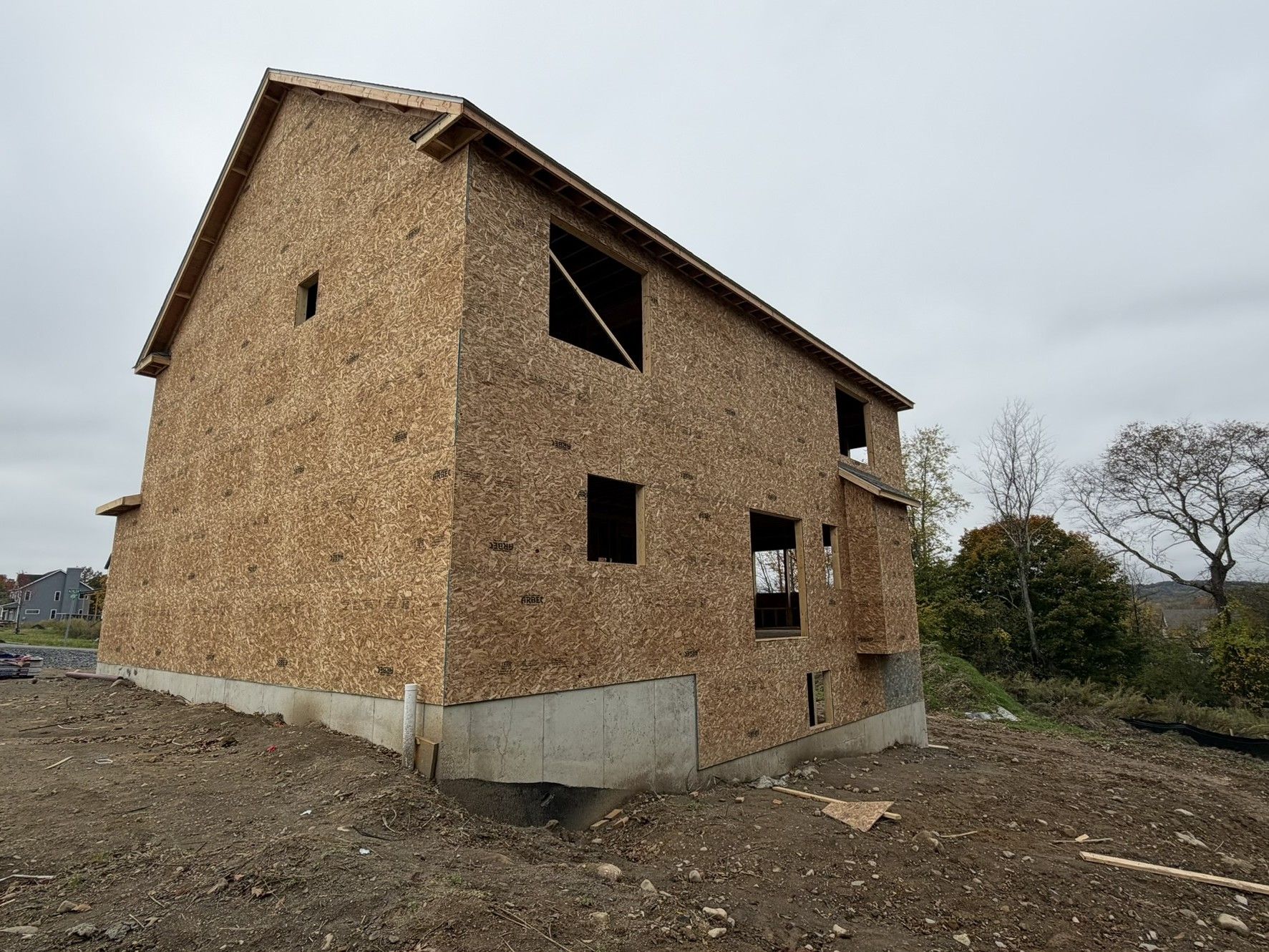 Construction Progress Photo of Mia Framing & Sheathing in Progress