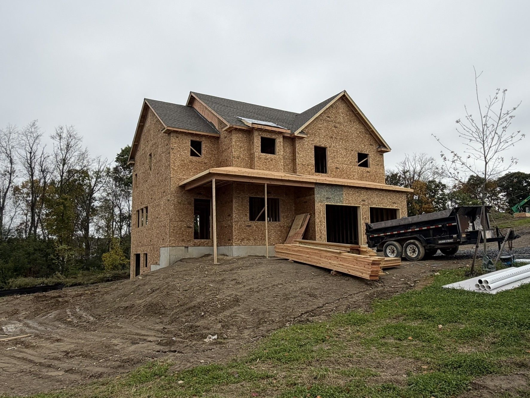 Construction Progress Photo of Mia Framing & Sheathing in Progress