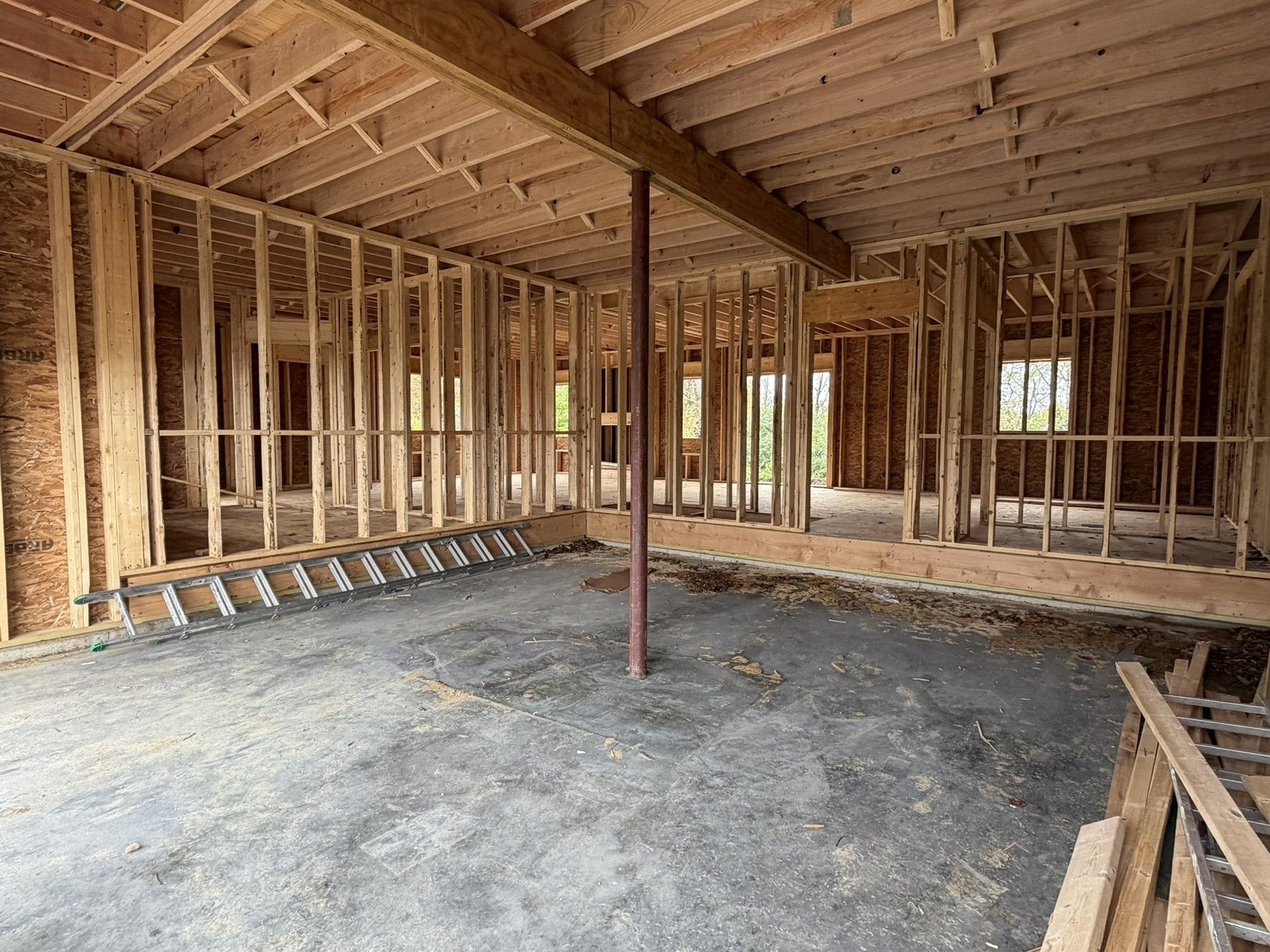 Mia Interior Framing in Progress
