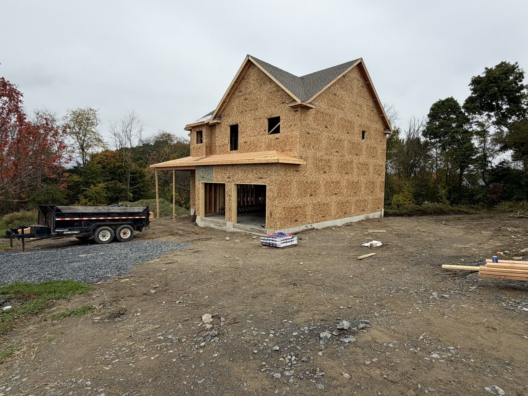 Construction Progress Photo of Mia Framing & Sheathing in Progress