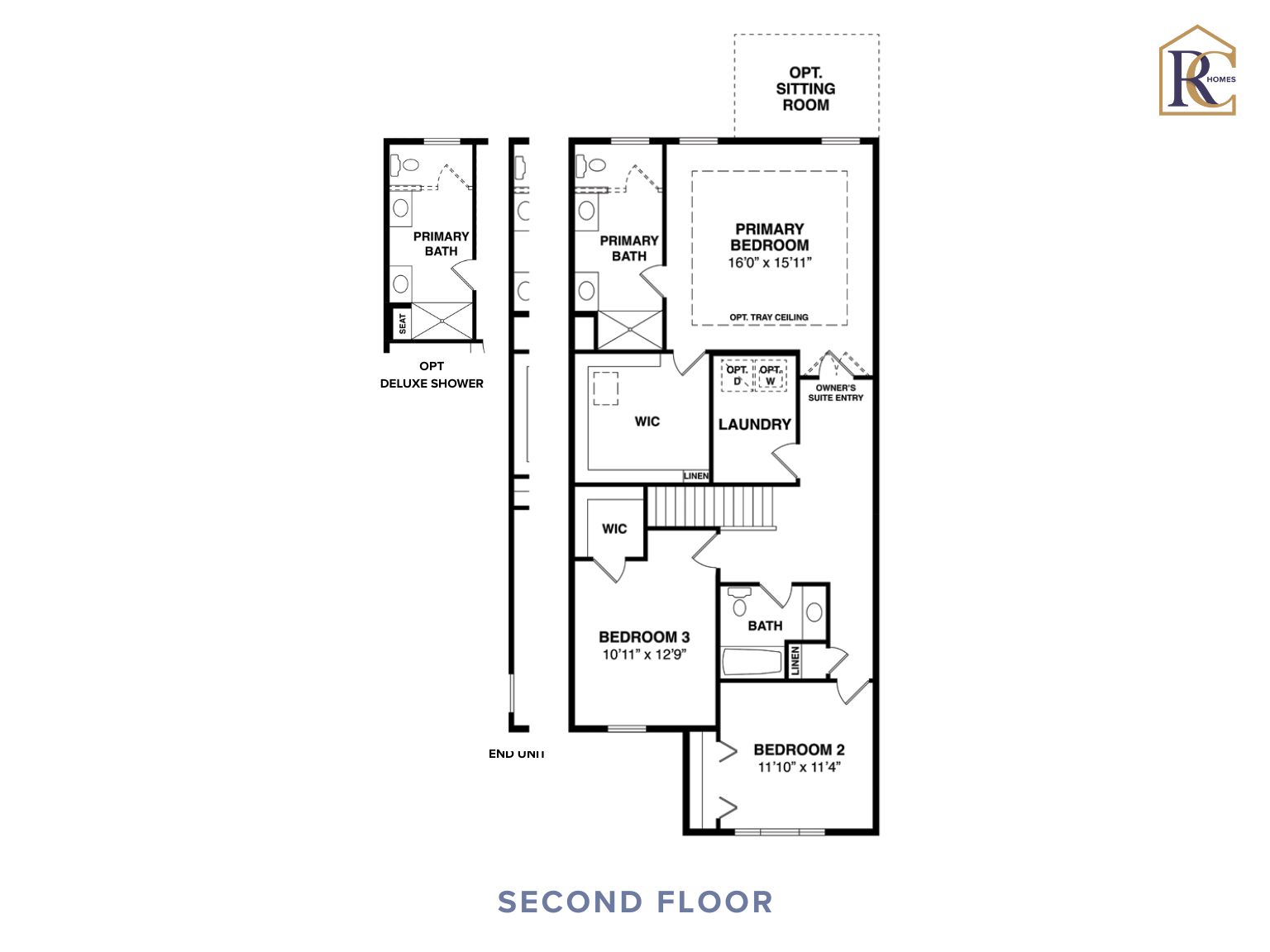 Sutton Grand Model | Second Floor with Options