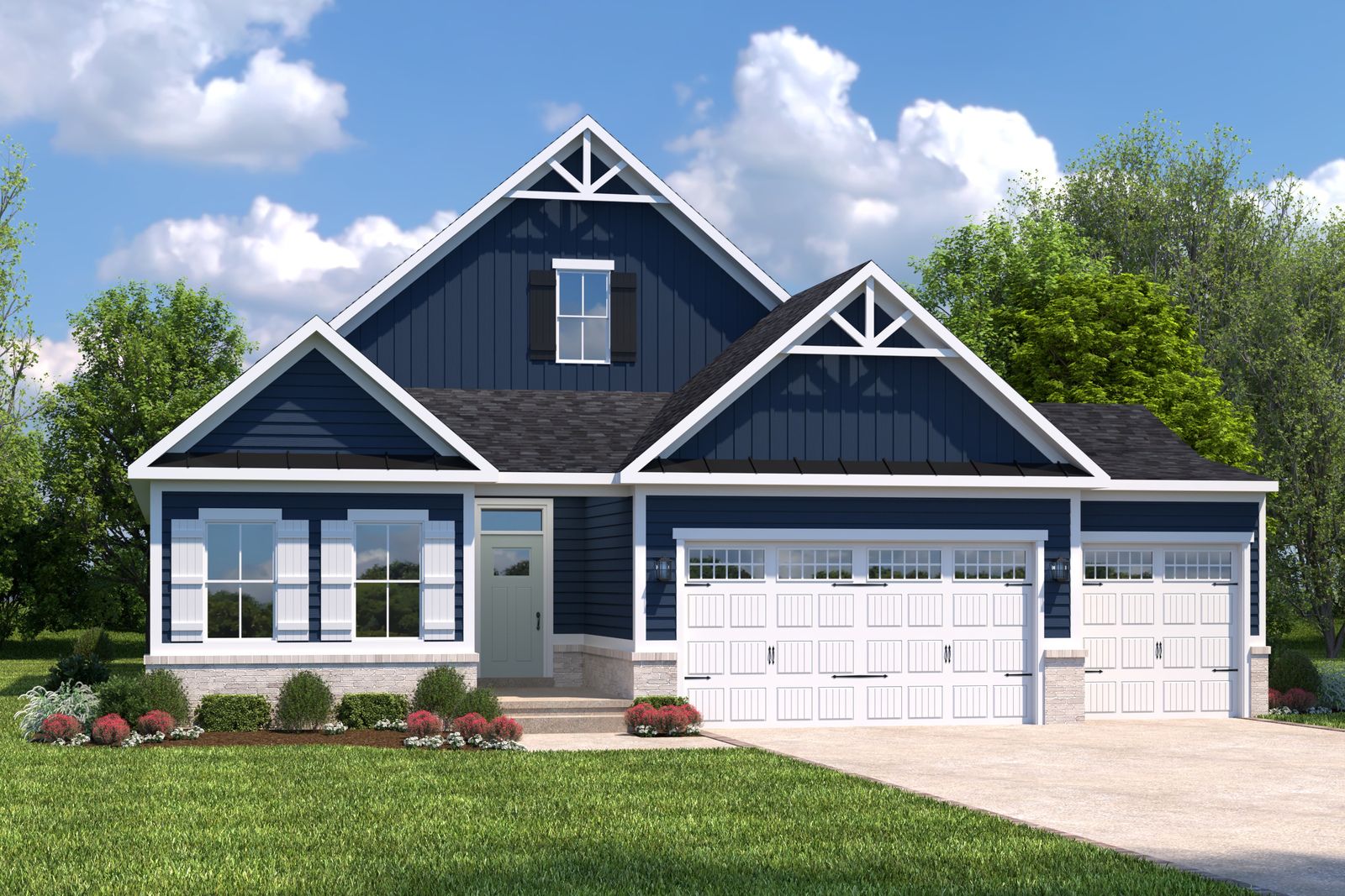 Palladio w/ 3-Car Garage - Fountains at Edgewood: Canton, Ohio - Ryan Homes