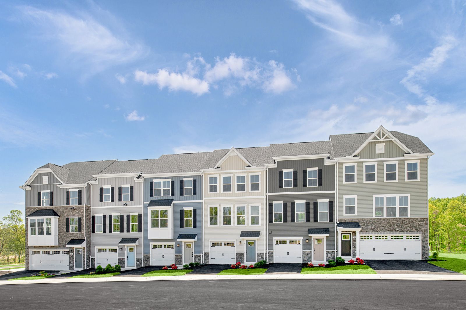 French Park Townhomes por Ryan Homes en Wilmington-Newark Delaware