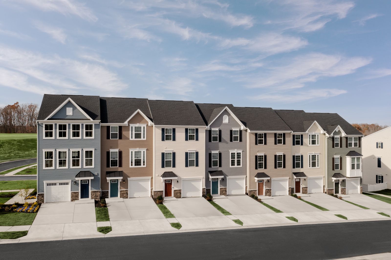 French Park Townhomes por Ryan Homes en Wilmington-Newark Delaware