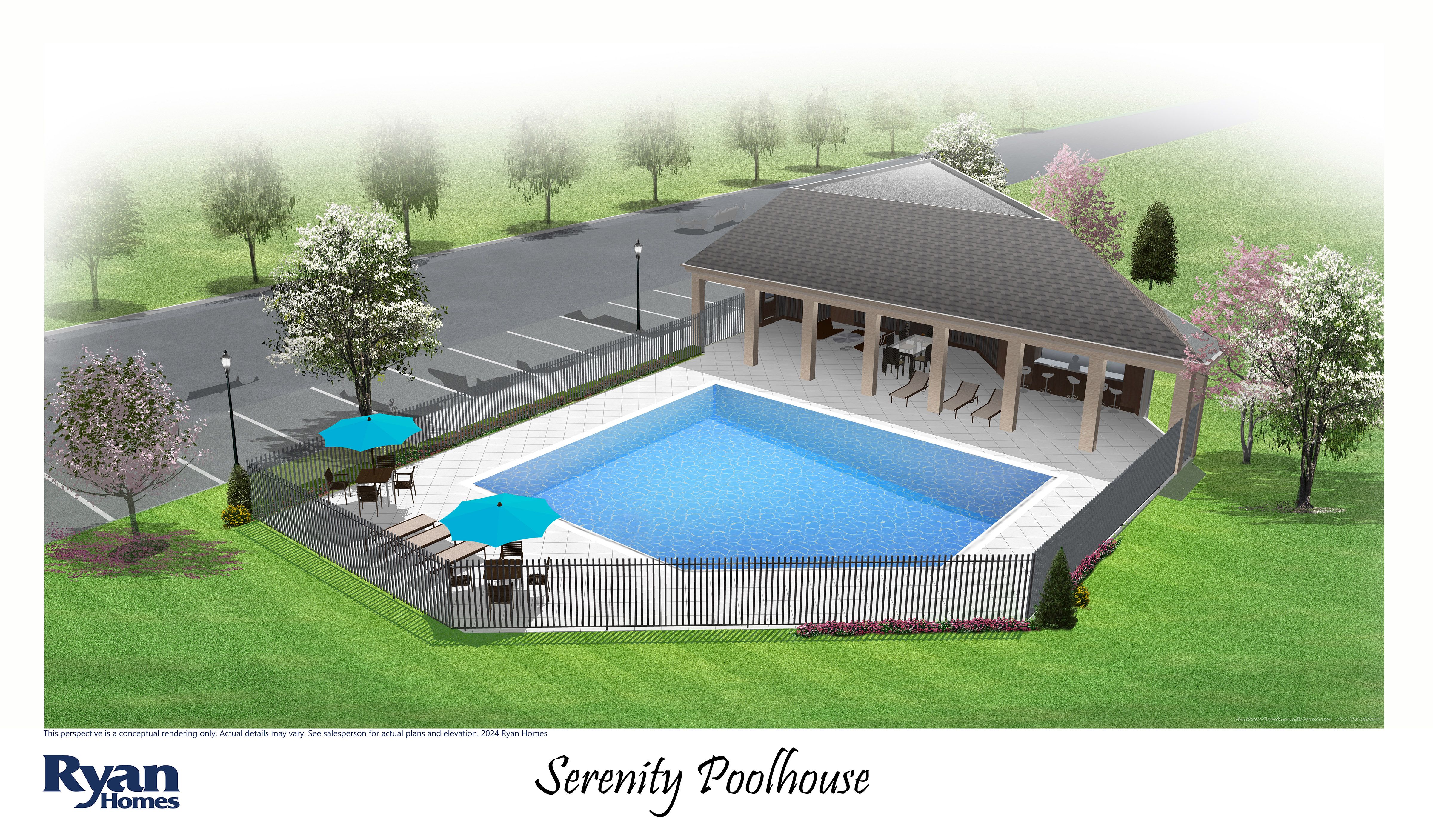 casa en Serenity 55+ por Ryan Homes