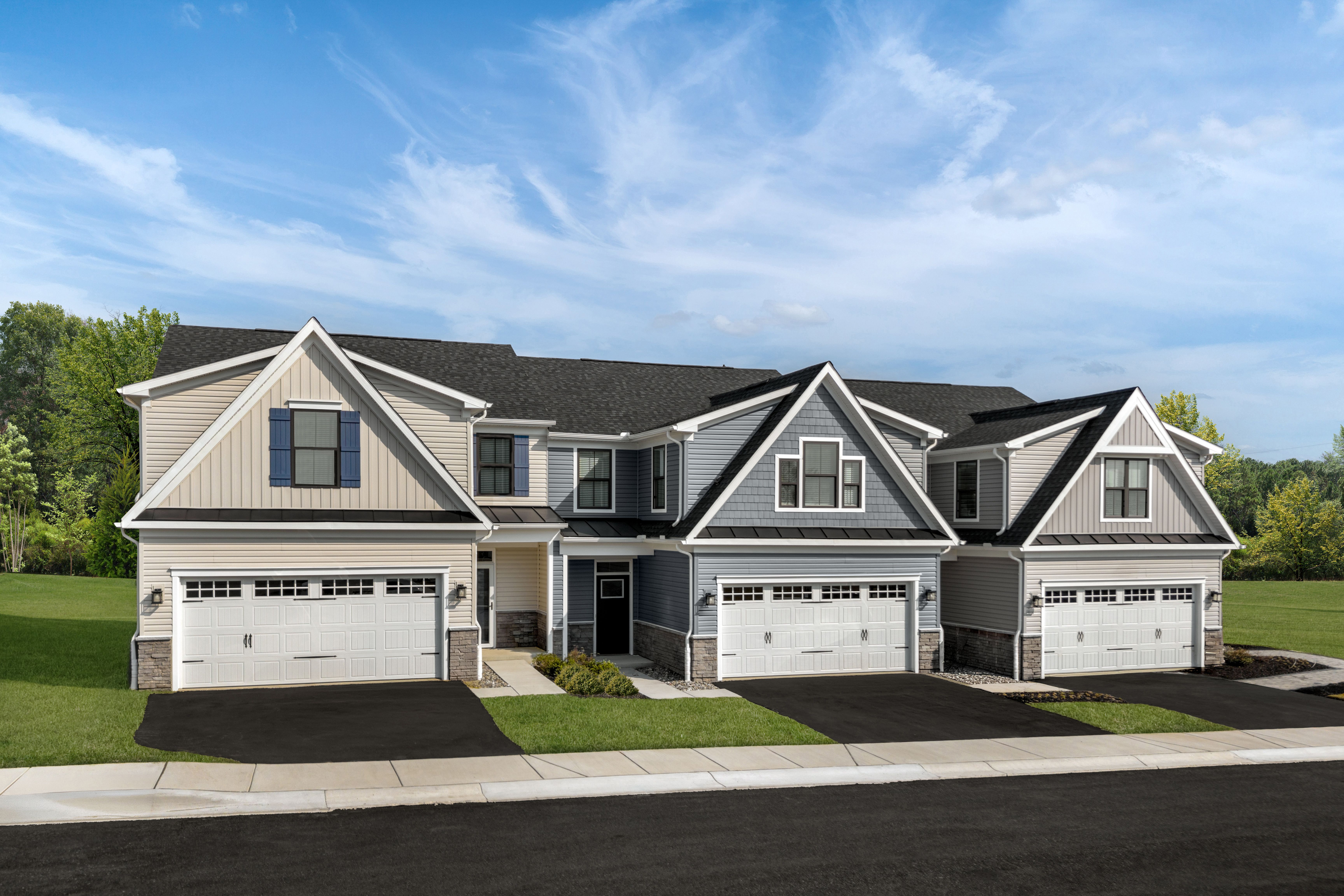 Bethany Glen 55+ Villas por Ryan Homes en Baltimore Maryland