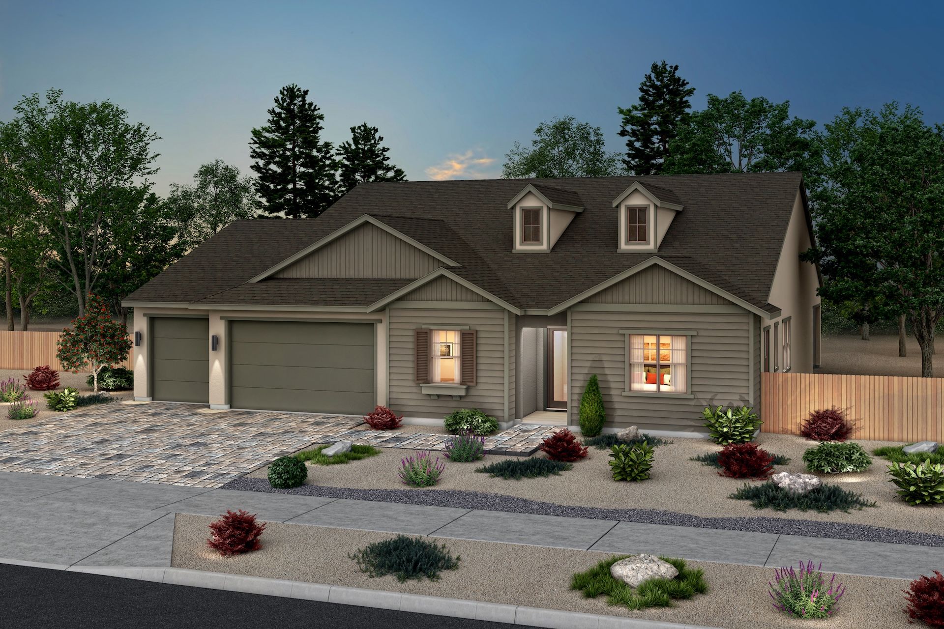 Plan 3, American floor plan