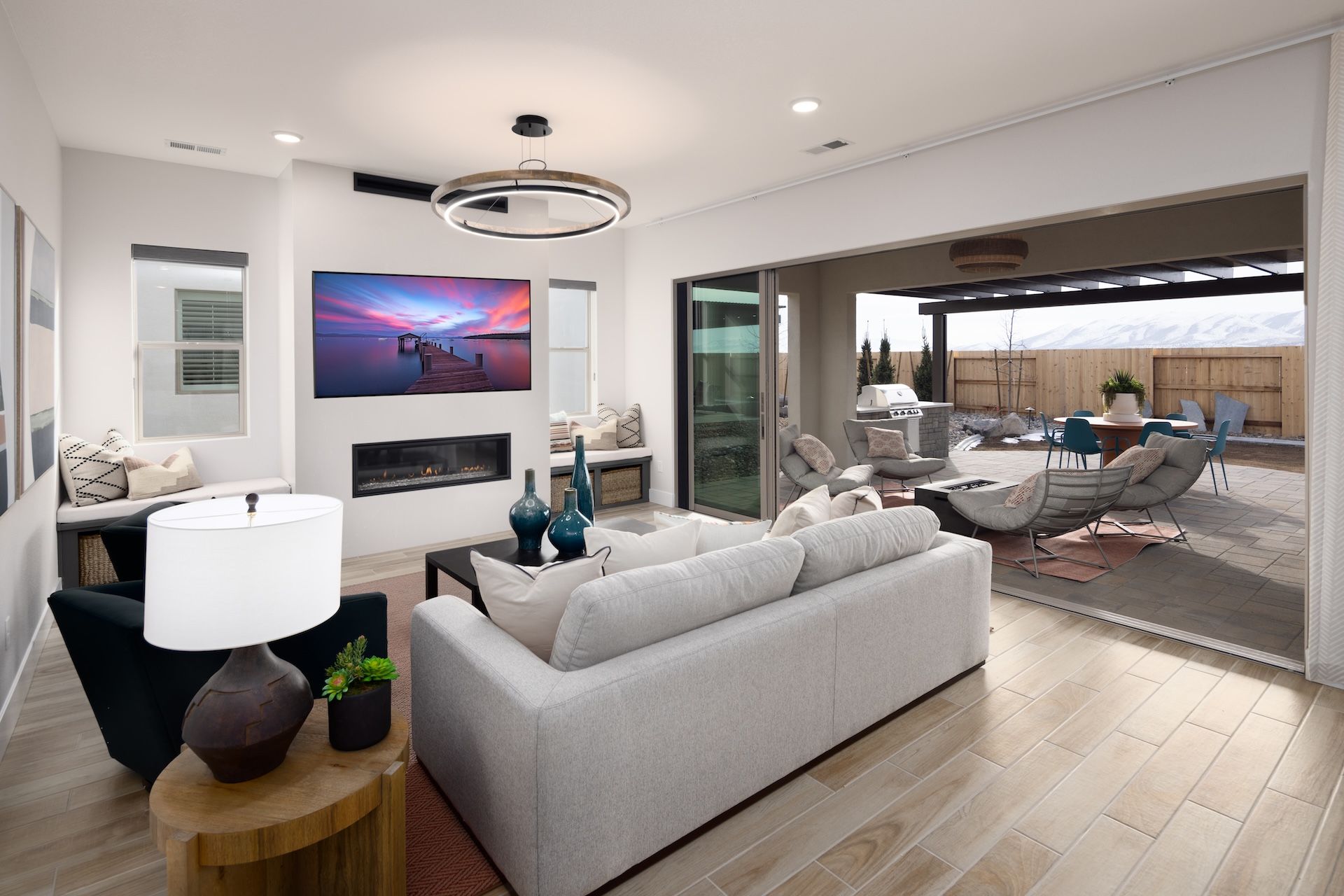 Great Room and Outside Living Space
