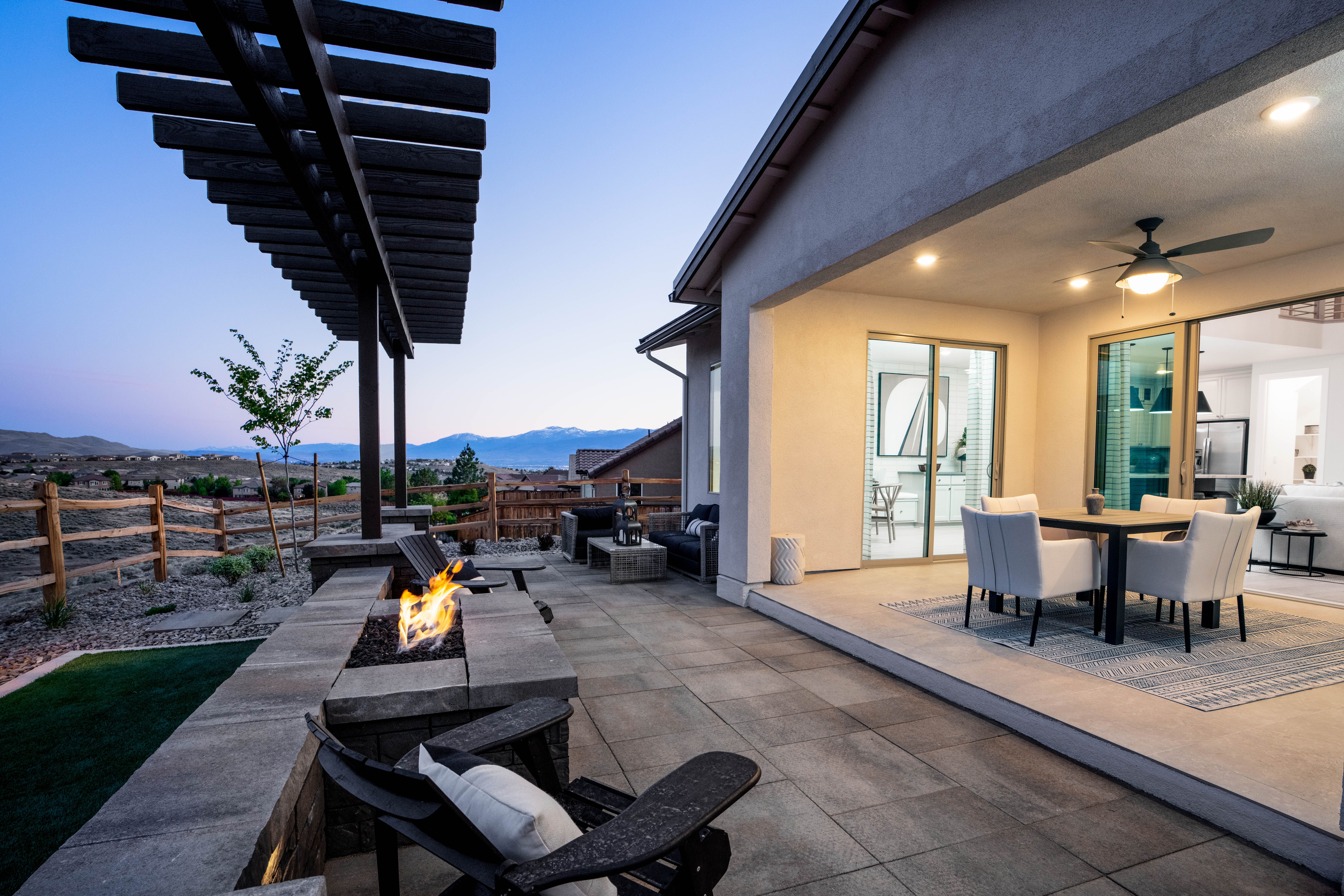 Backyard View Of Outdoor Living