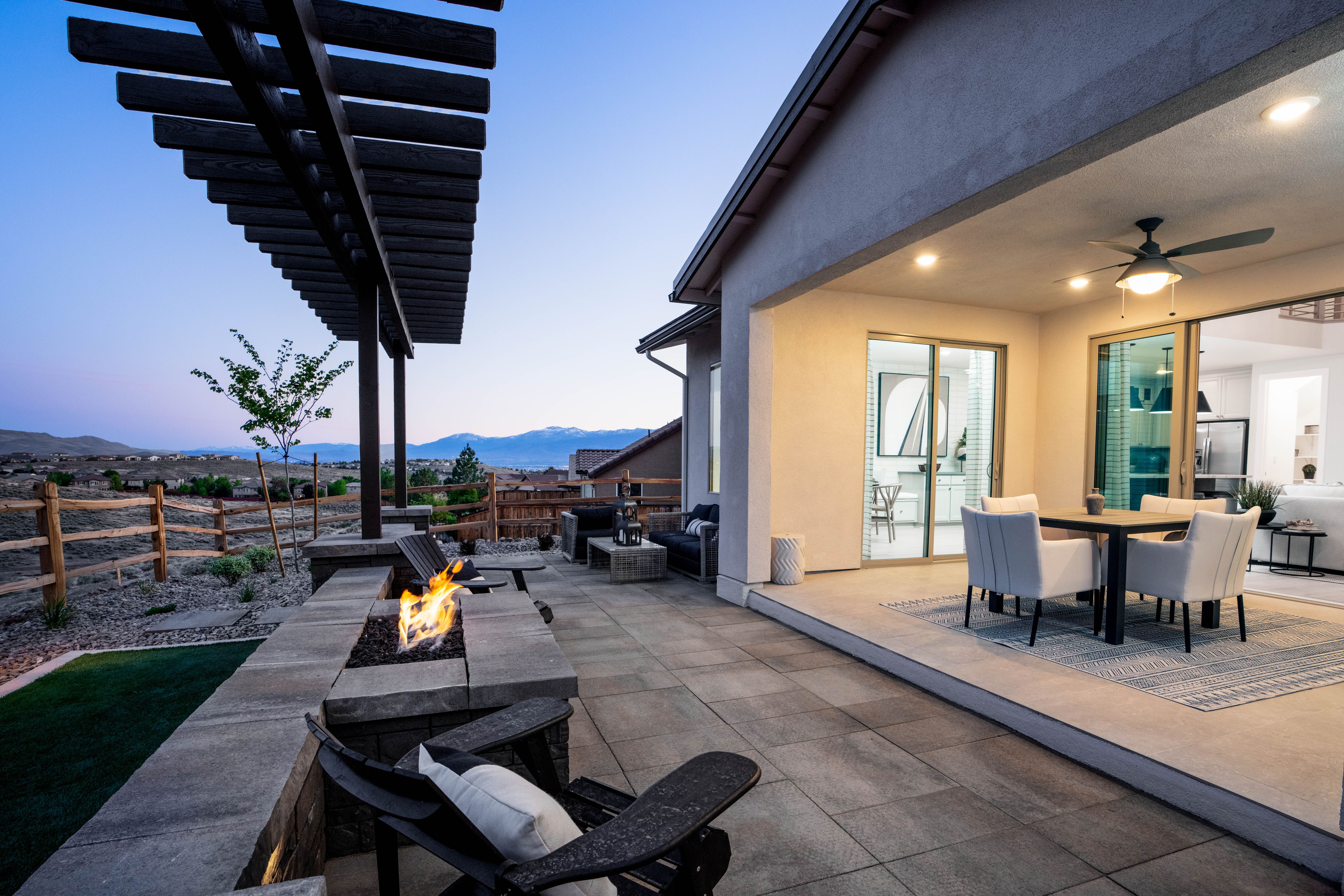 Backyard View Of Outdoor Living