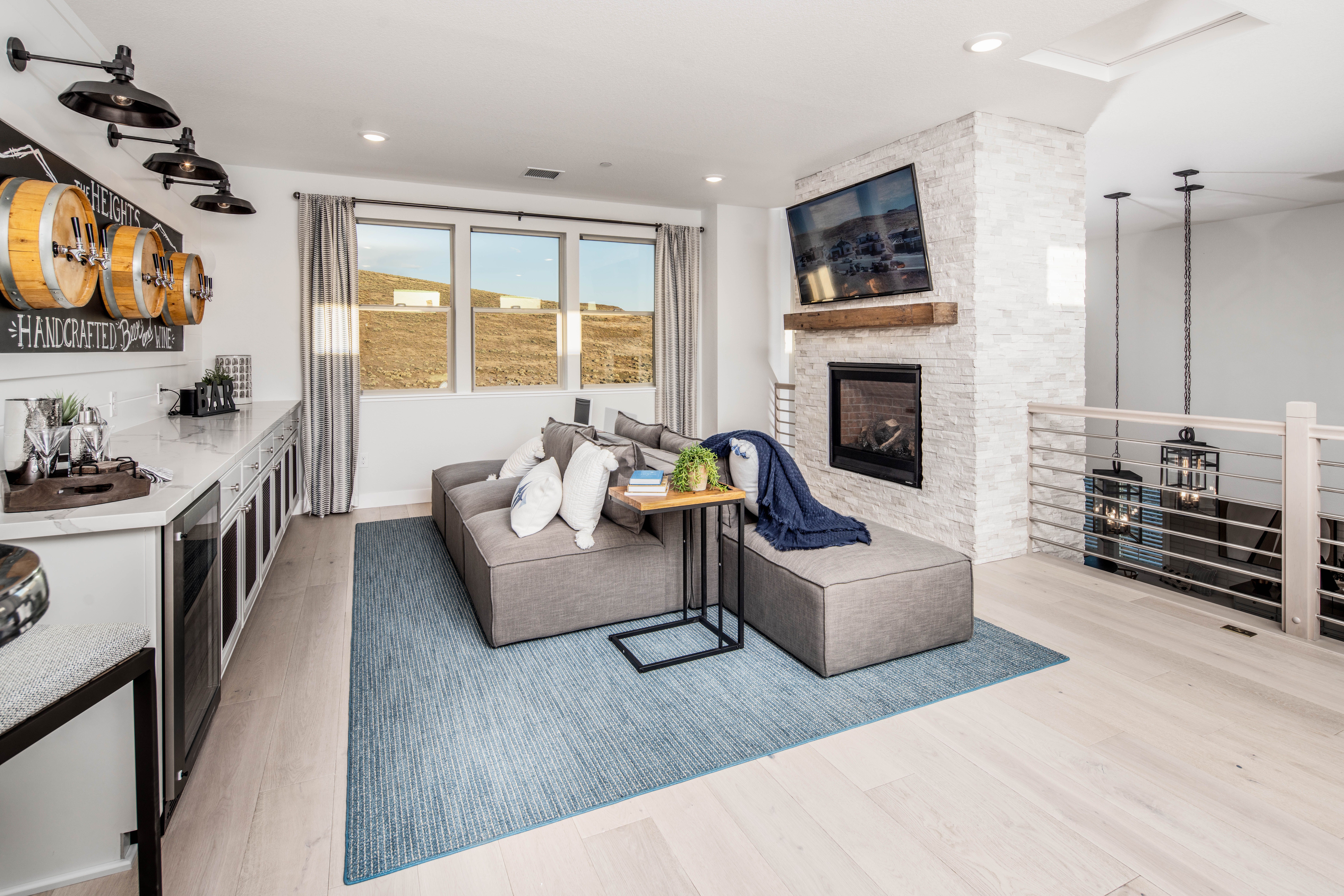 Bonus Room With Fireplace