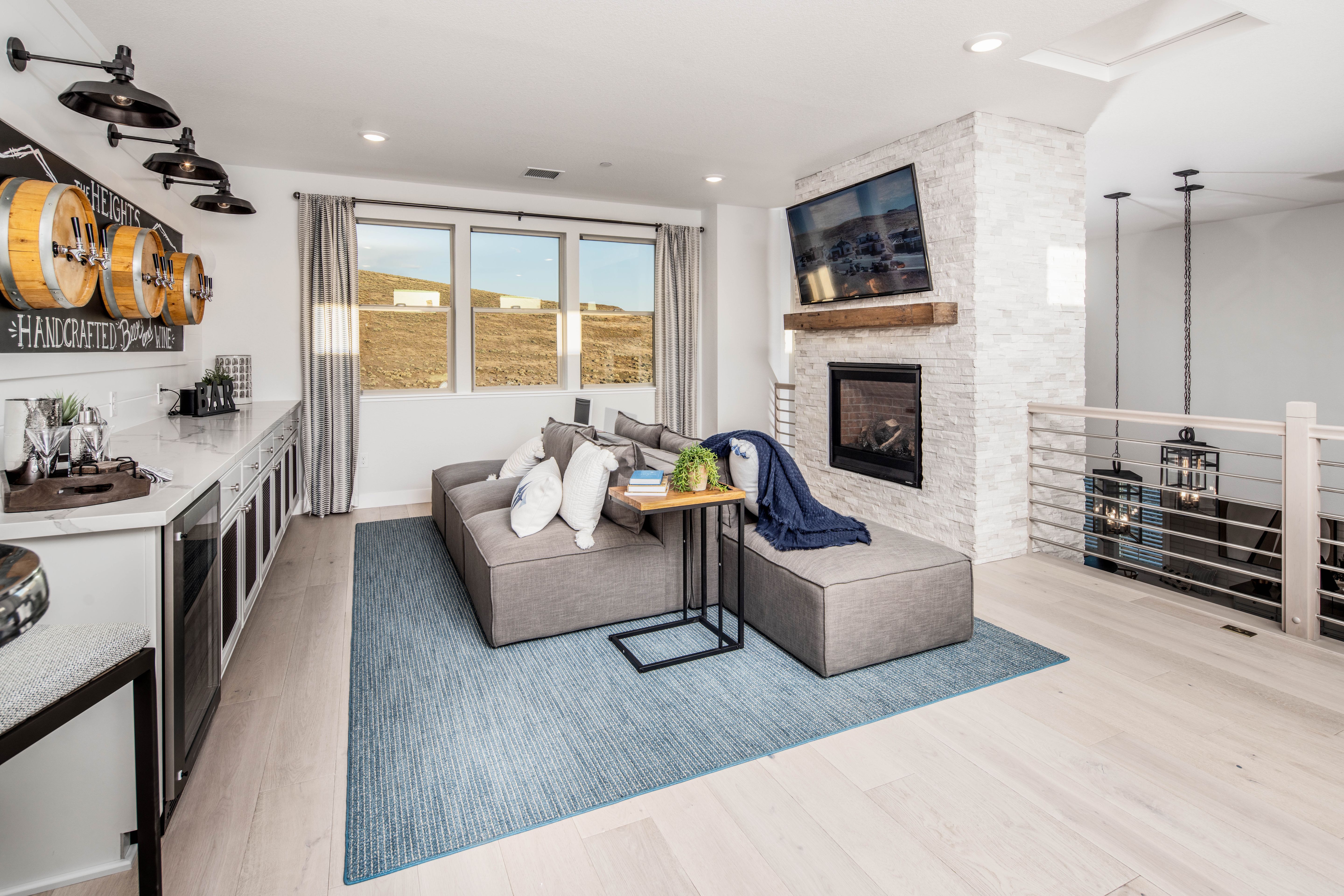 Bonus Room With Fireplace