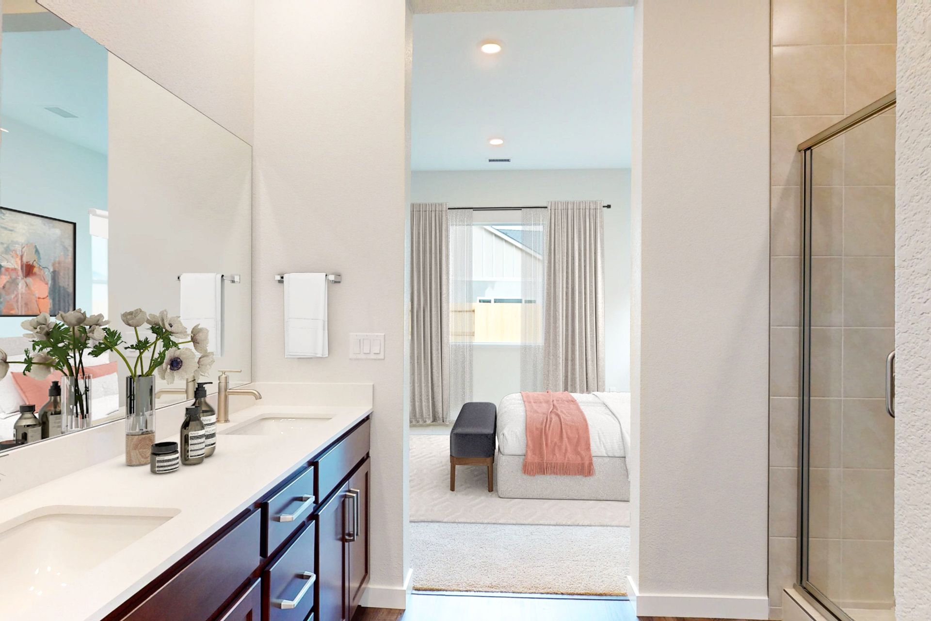 Primary Bathroom to Primary Bedroom