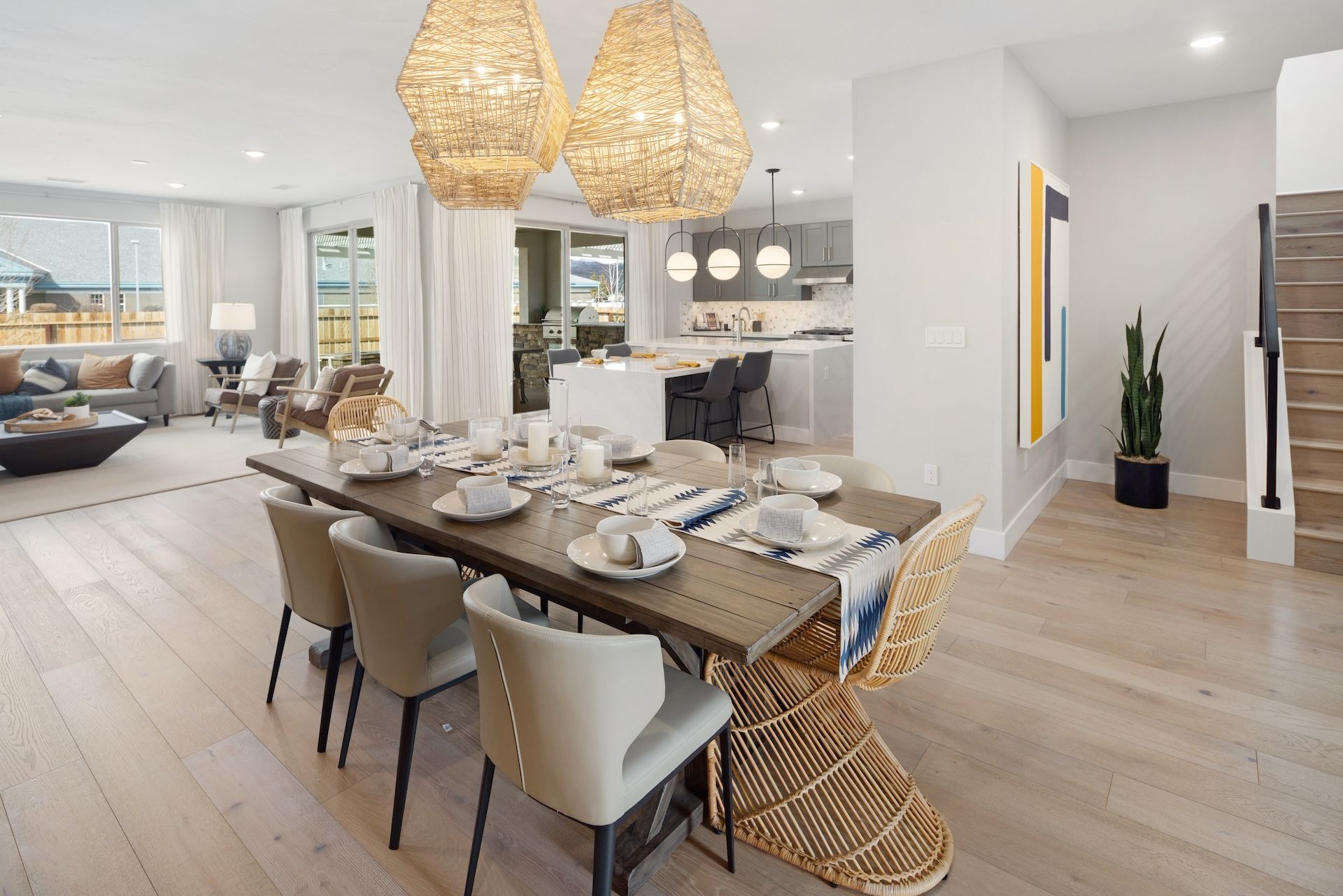 Plan 4X Dining Area Looking To Kitchen & Great Room