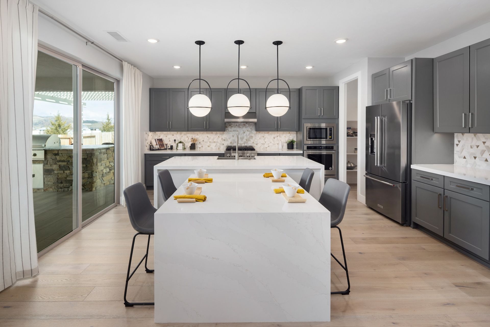 Plan 4X Kitchen With Optional Extended Island